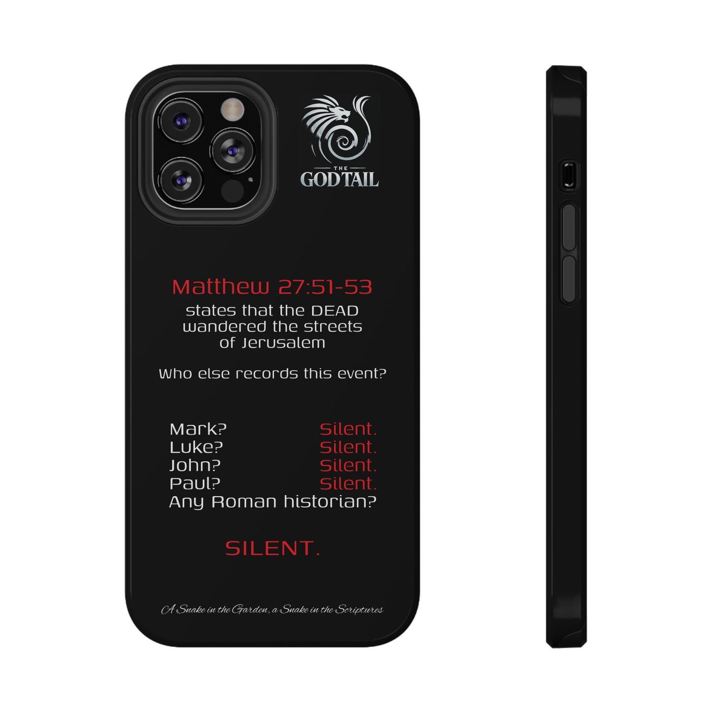 Dead Wandering the Streets Inconsistency - (iPhone & Samsung Galaxy) Religious Phone Case