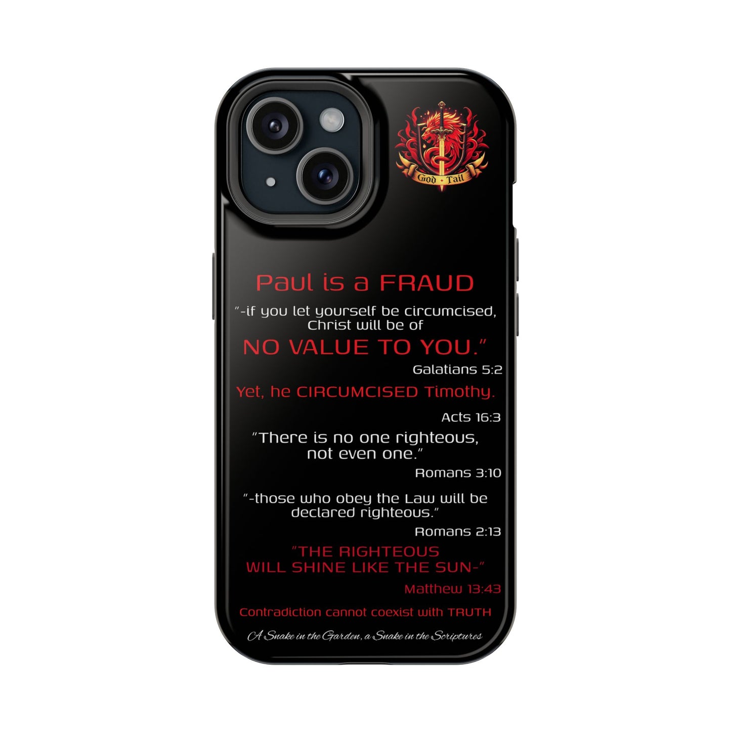 Paul's Inconsistent Philosophy - (iPhone & Samsung Galaxy) Phone Case