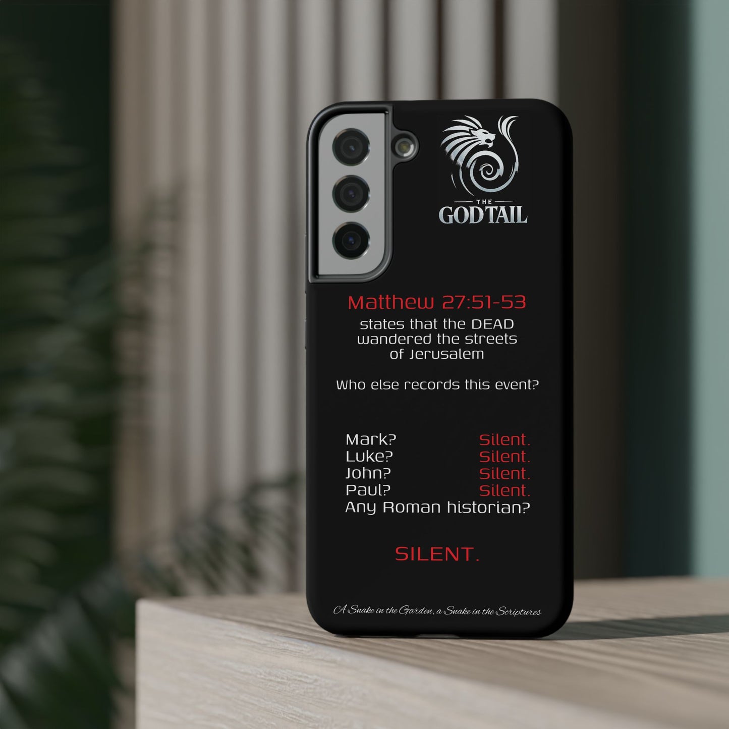 Dead Wandering the Streets Inconsistency - (iPhone & Samsung Galaxy) Religious Phone Case