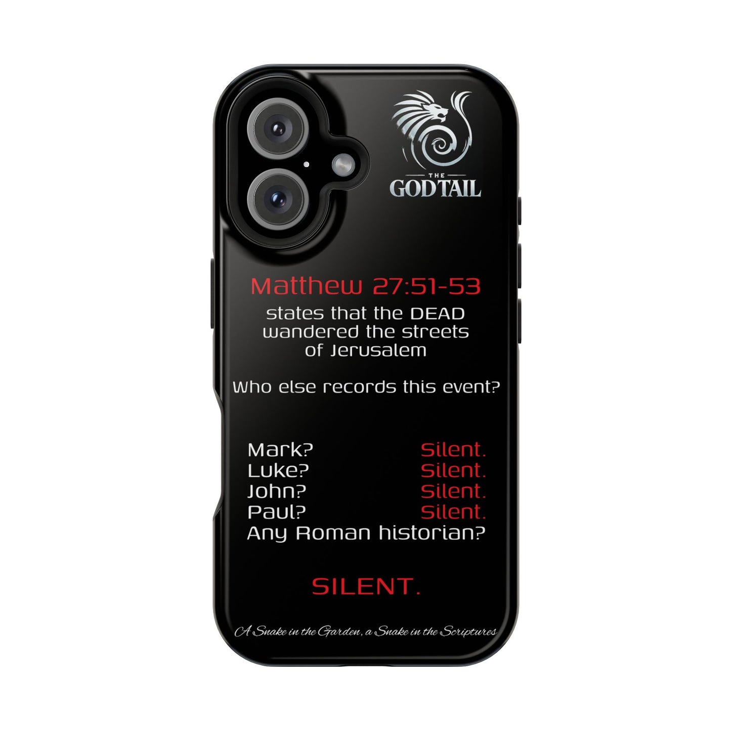 Dead Wandering the Streets Inconsistency - (iPhone & Samsung Galaxy) Religious Phone Case