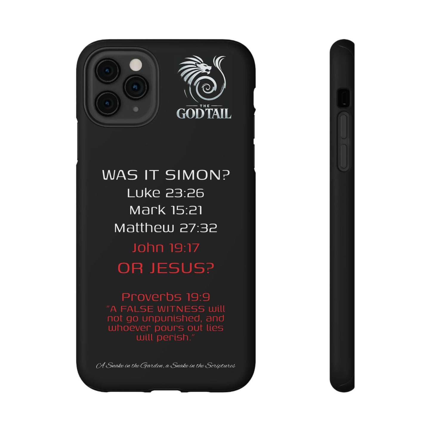 Who Carried the Cross Inconsistency - (iPhone & Samsung Galaxy) Phone Case