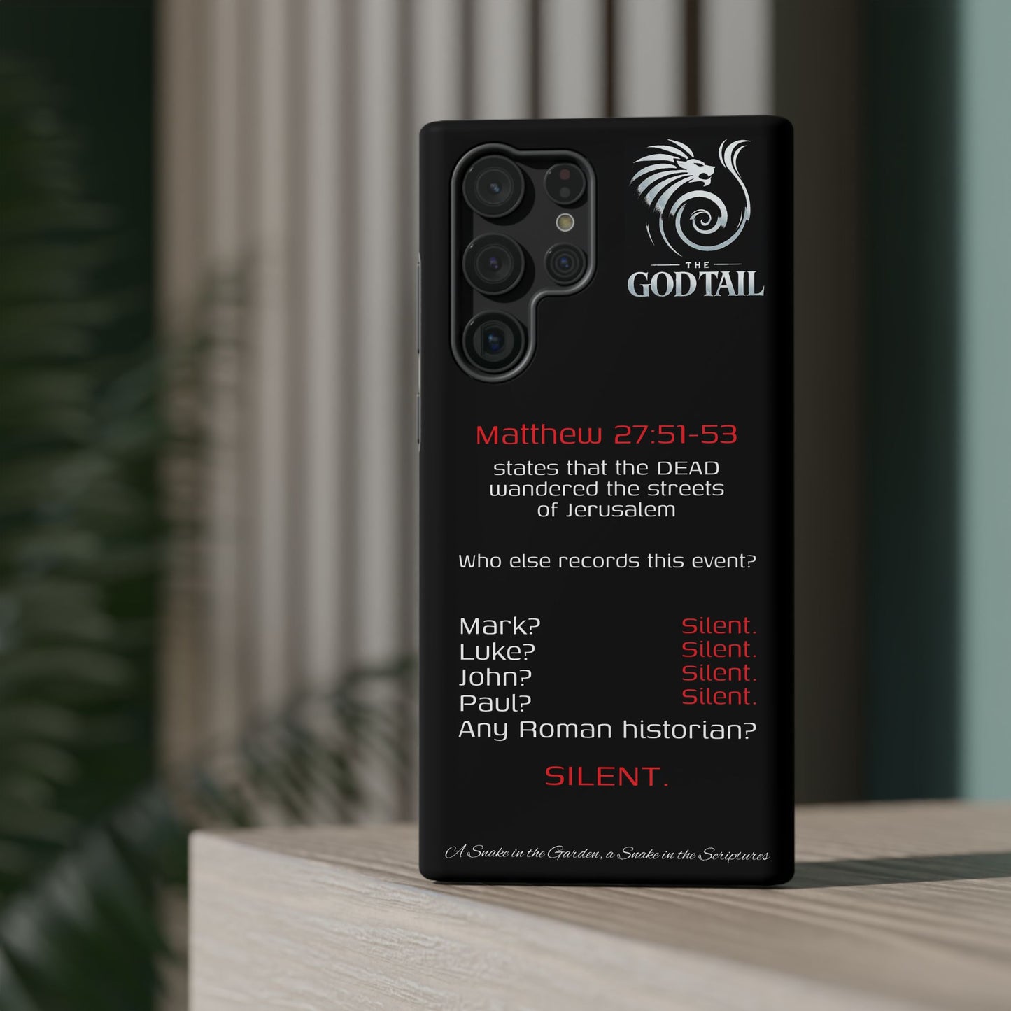 Dead Wandering the Streets Inconsistency - (iPhone & Samsung Galaxy) Religious Phone Case