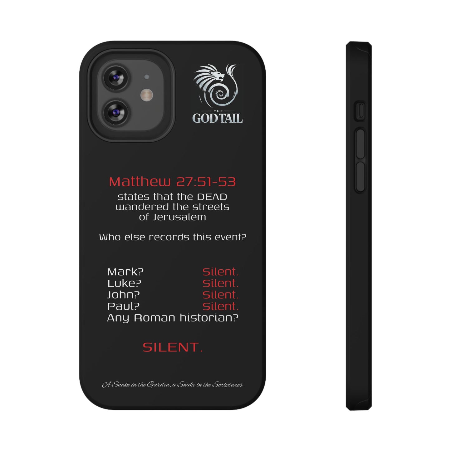 Dead Wandering the Streets Inconsistency - (iPhone & Samsung Galaxy) Religious Phone Case