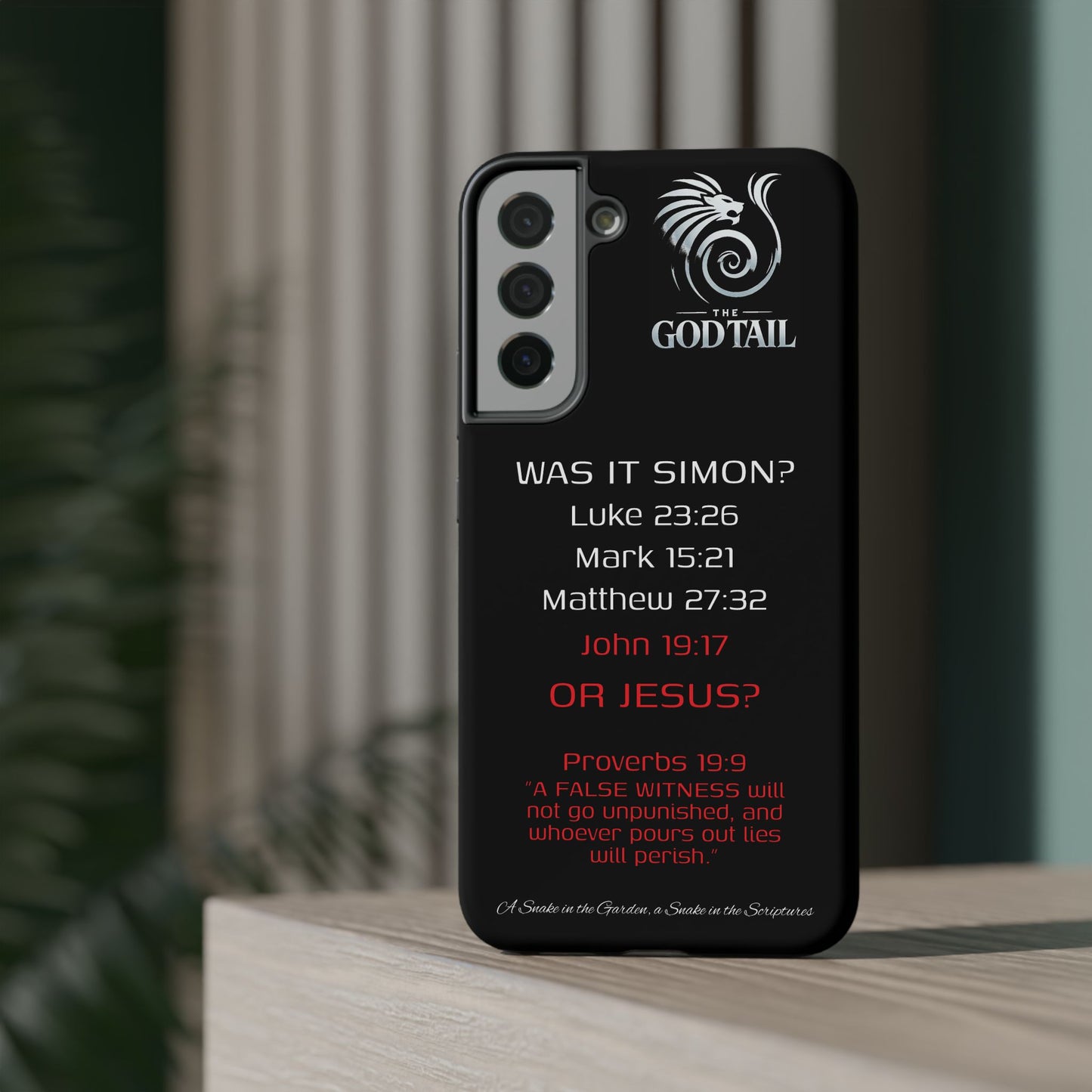 Who Carried the Cross Inconsistency - (iPhone & Samsung Galaxy) Phone Case
