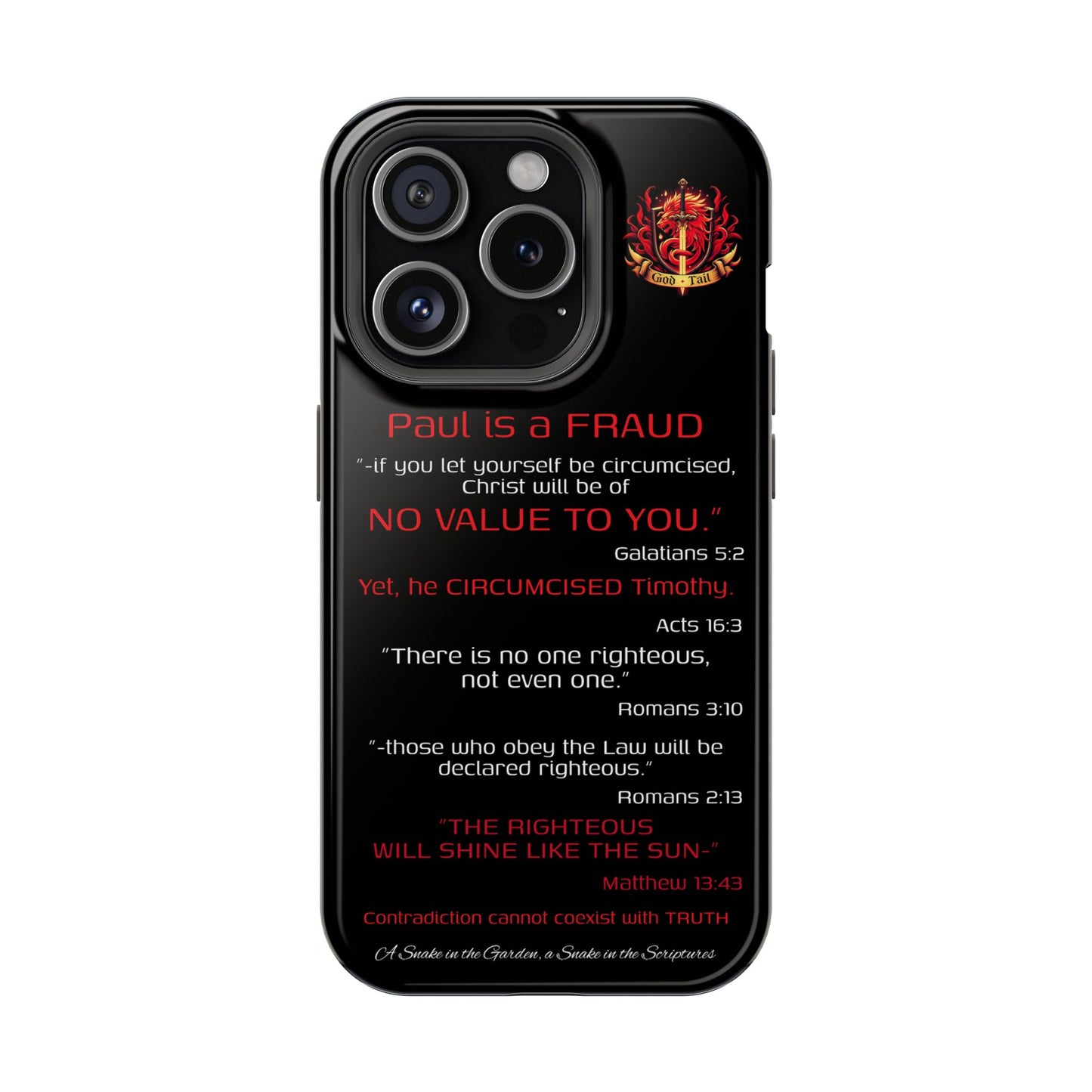 Paul's Inconsistent Philosophy - (iPhone & Samsung Galaxy) Phone Case