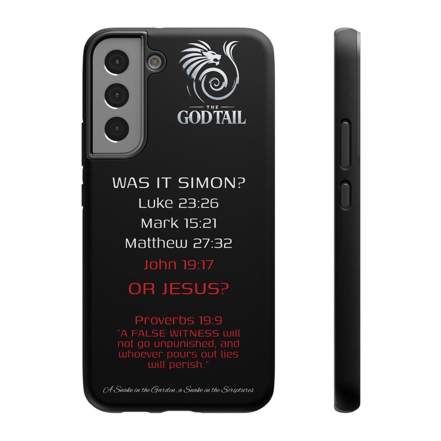 Who Carried the Cross Inconsistency - (iPhone & Samsung Galaxy) Phone Case