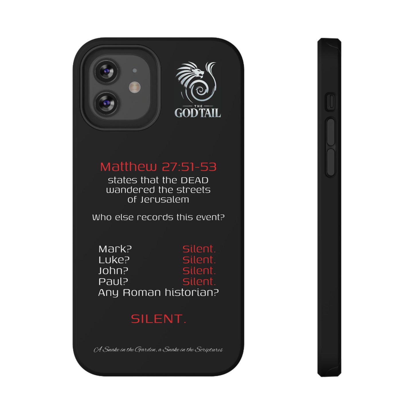 Dead Wandering the Streets Inconsistency - (iPhone & Samsung Galaxy) Religious Phone Case
