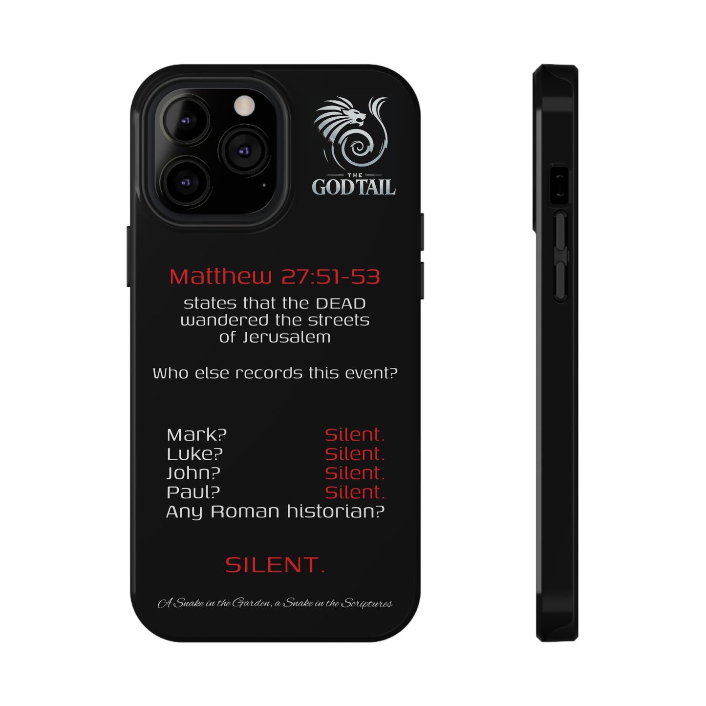 Dead Wandering the Streets Inconsistency - (iPhone & Samsung Galaxy) Religious Phone Case
