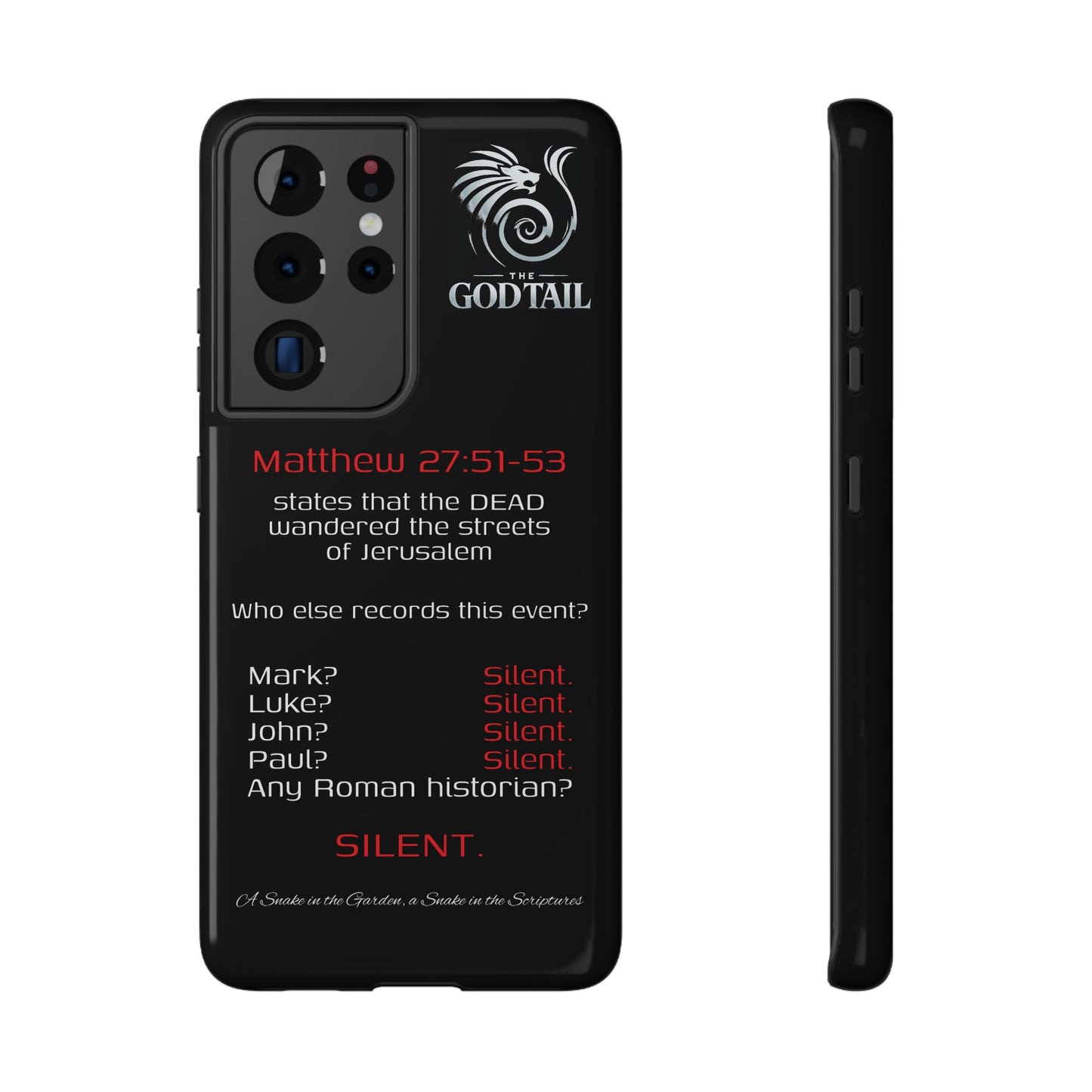 Dead Wandering the Streets Inconsistency - (iPhone & Samsung Galaxy) Religious Phone Case