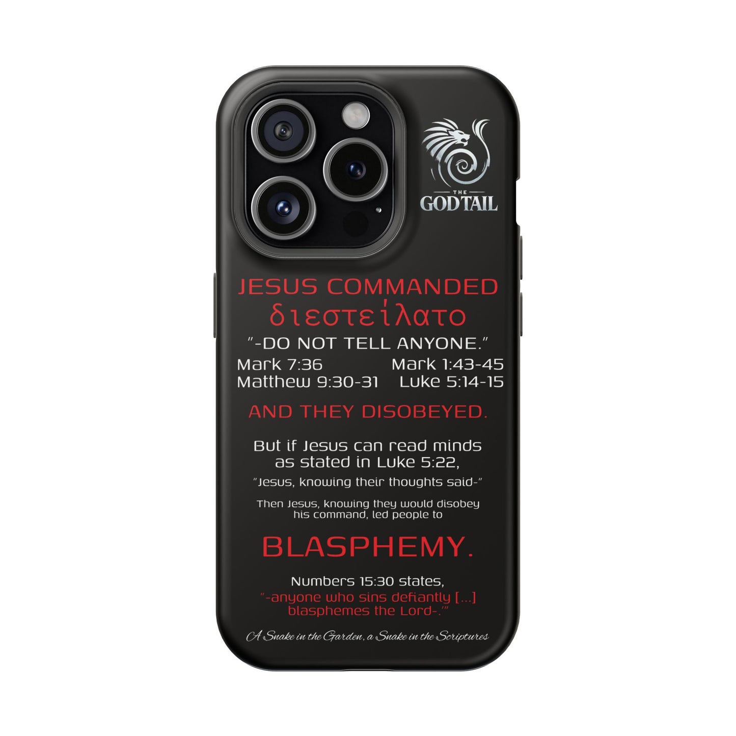 Jesus Leading to Sin Inconsistency - (iPhone & Samsung Galaxy) Phone Case