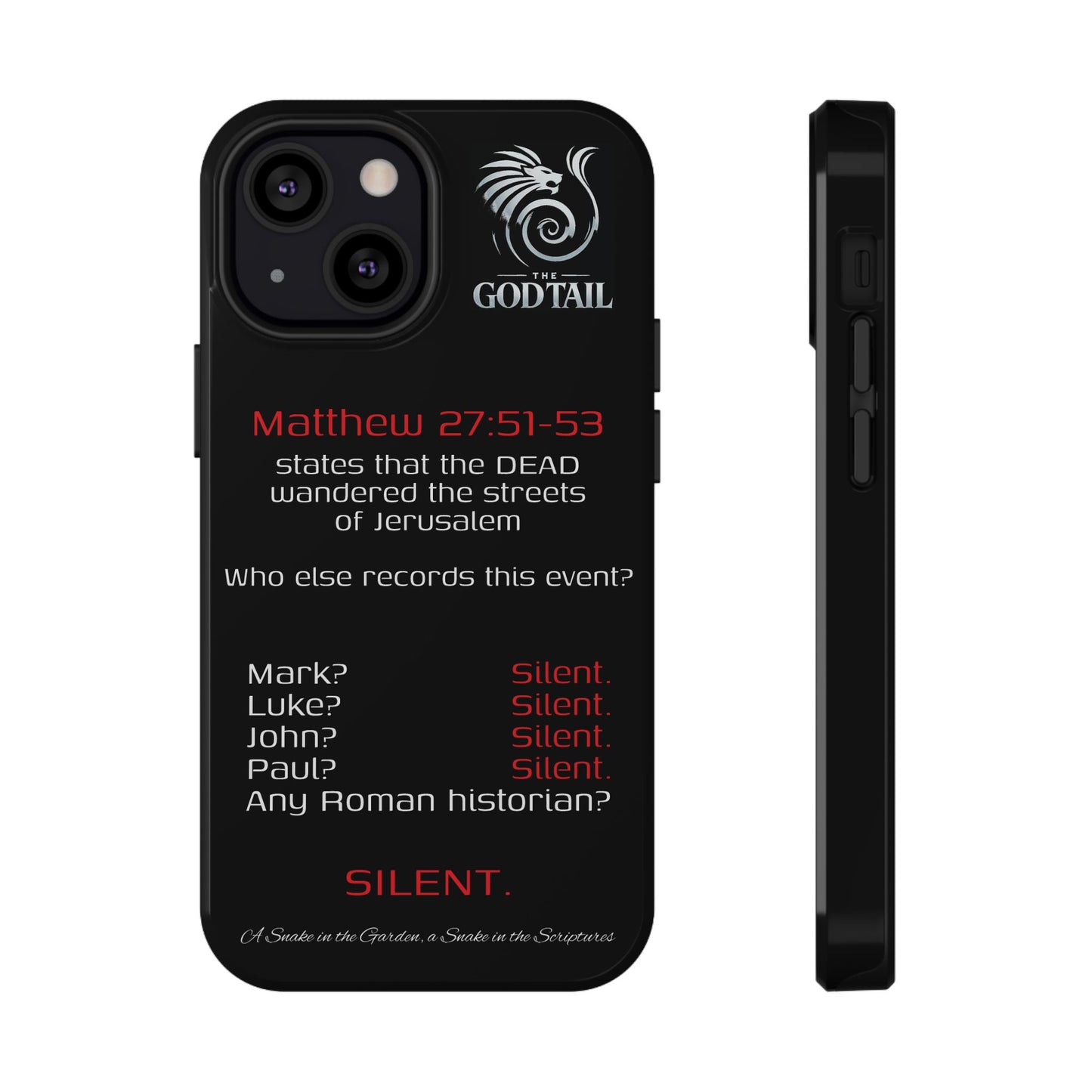Dead Wandering the Streets Inconsistency - (iPhone & Samsung Galaxy) Religious Phone Case