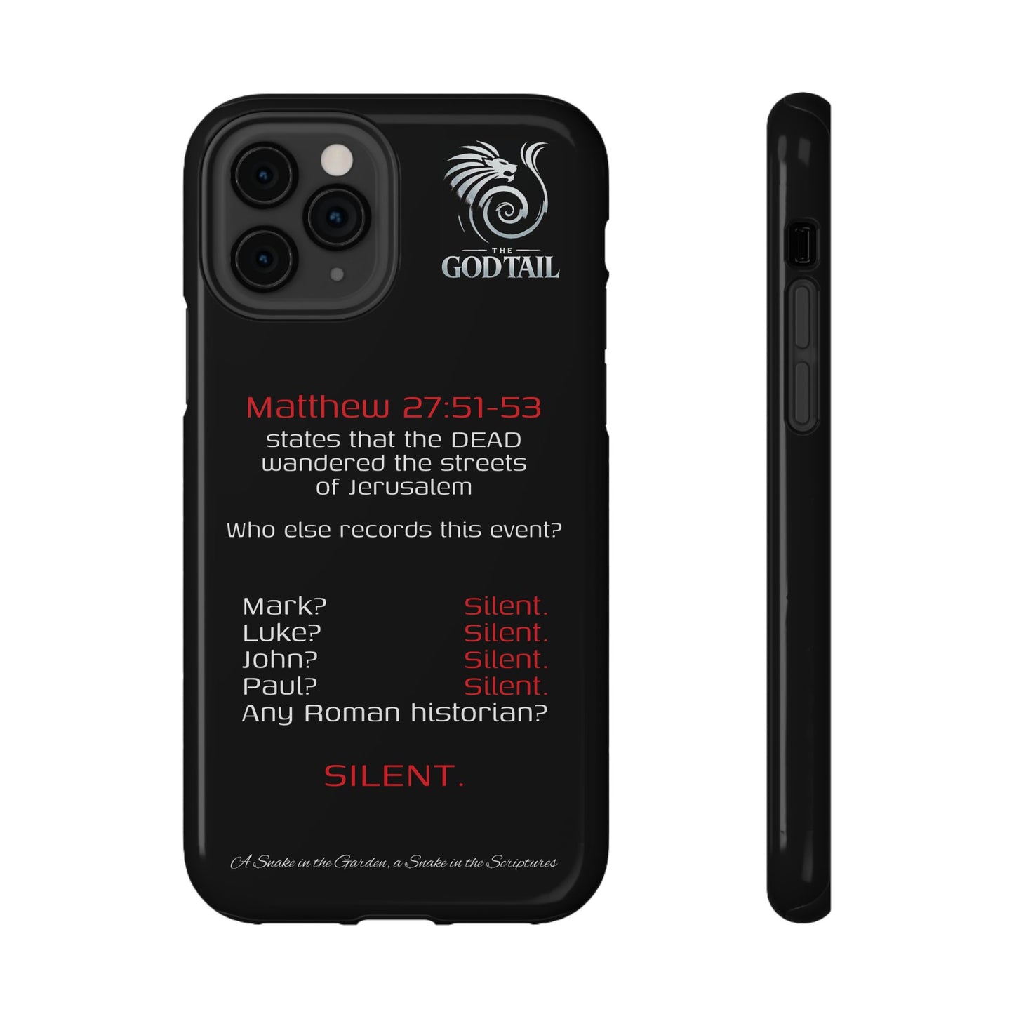 Dead Wandering the Streets Inconsistency - (iPhone & Samsung Galaxy) Religious Phone Case