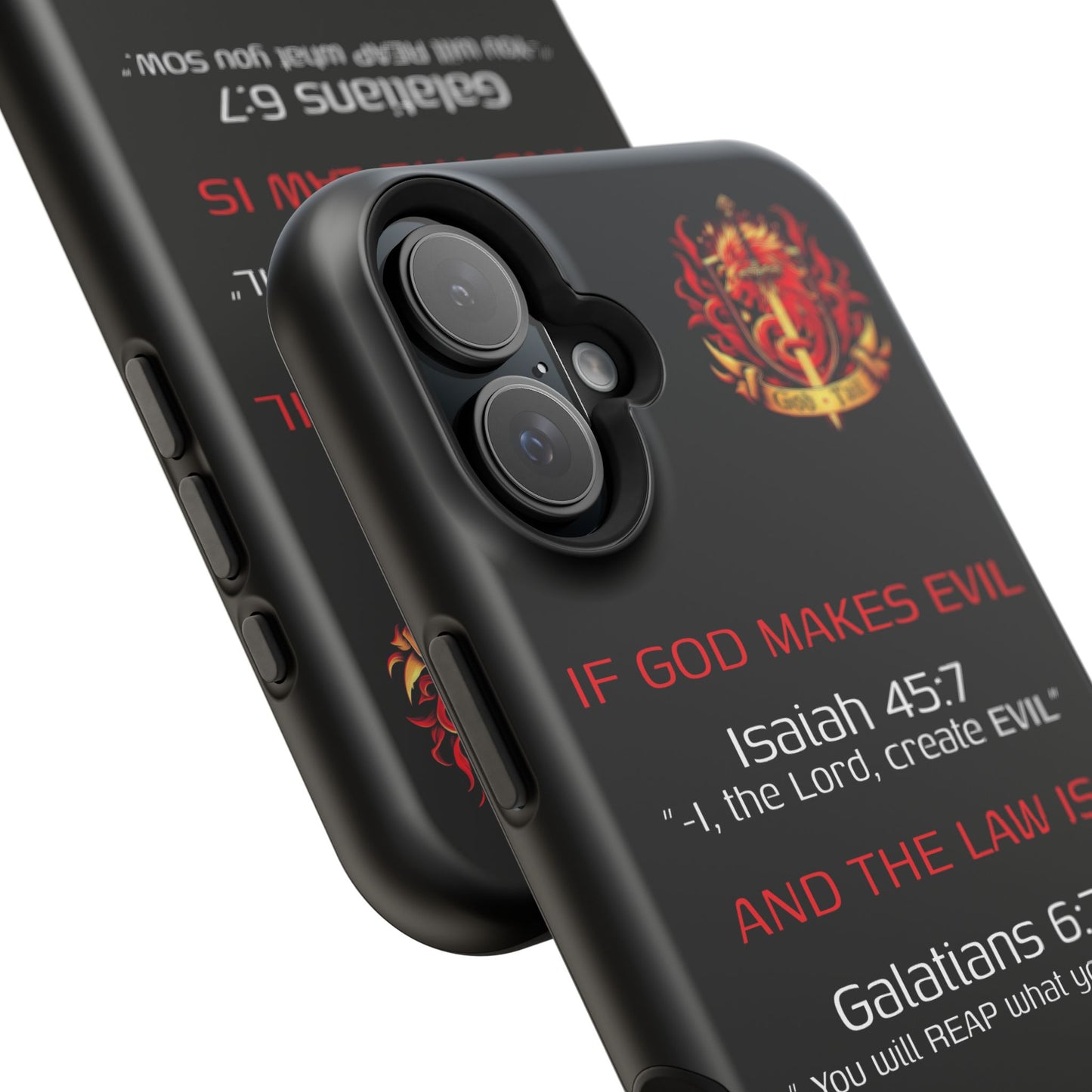 Inconsistency of God Creating Evil - (iPhone and Samsung Galaxy) Phone Case