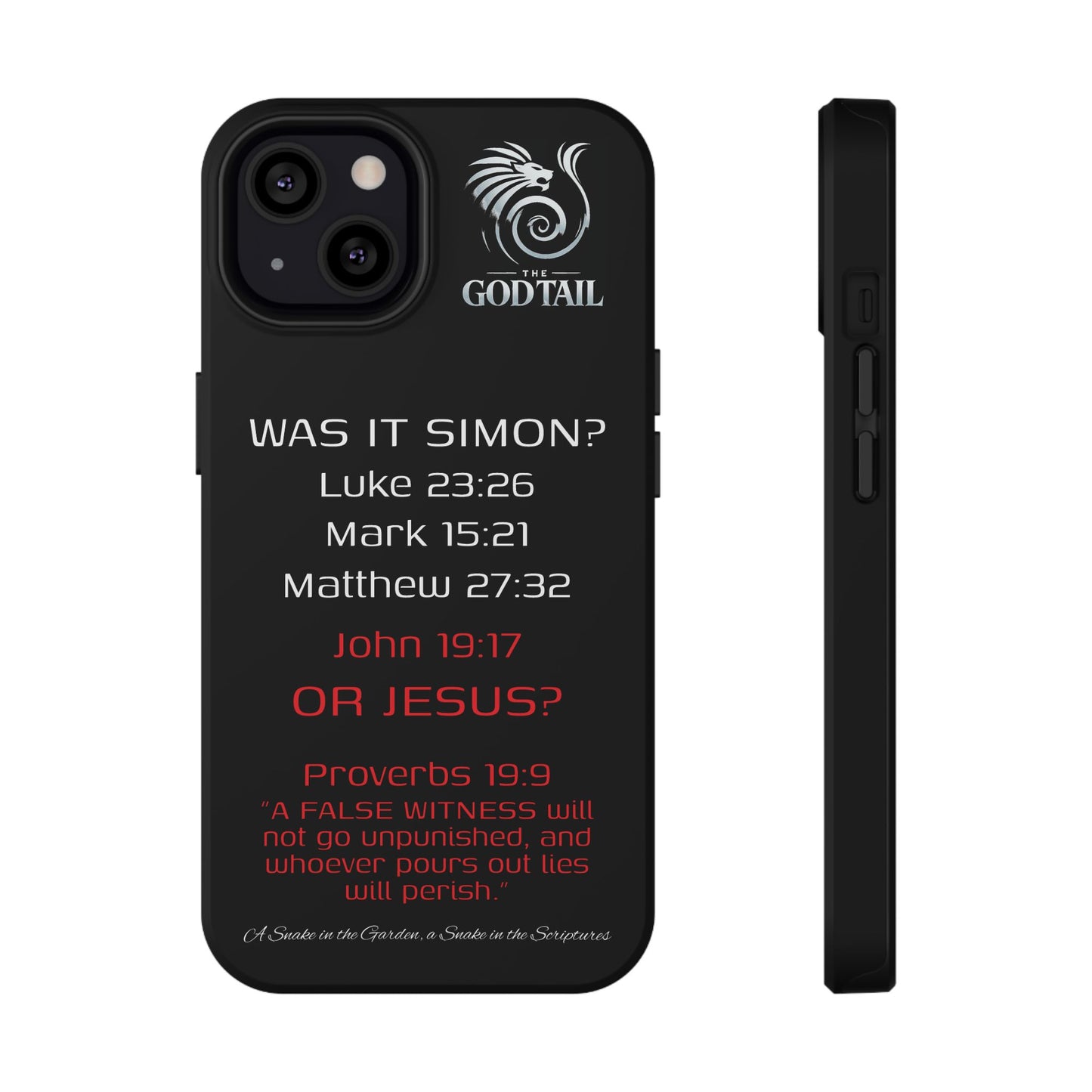 Who Carried the Cross Inconsistency - (iPhone & Samsung Galaxy) Phone Case