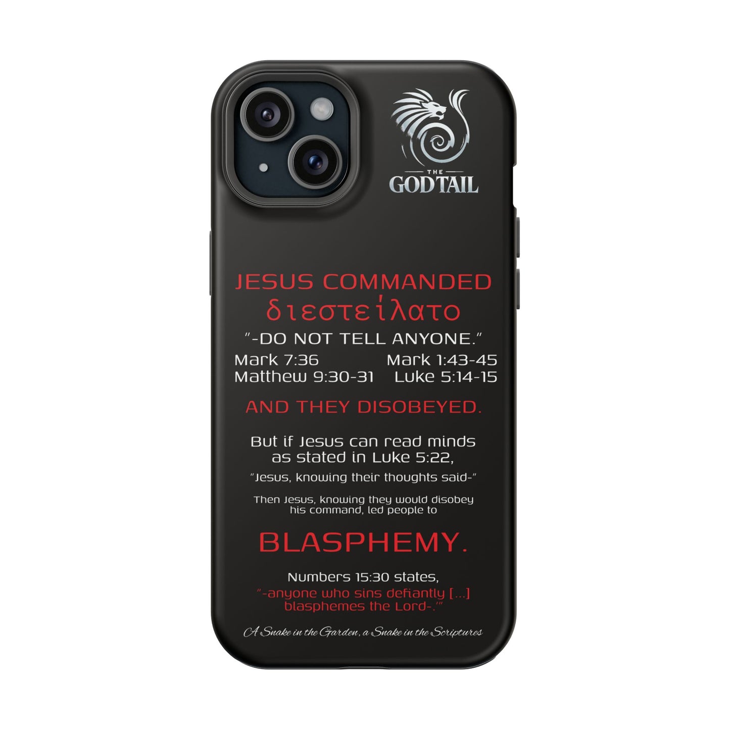 Jesus Leading to Sin Inconsistency - (iPhone & Samsung Galaxy) Phone Case