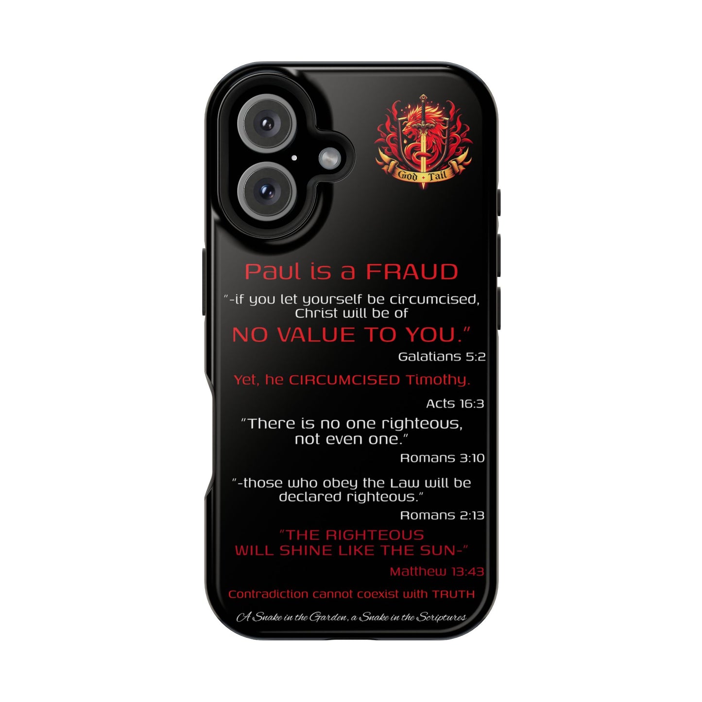 Paul's Inconsistent Philosophy - (iPhone & Samsung Galaxy) Phone Case