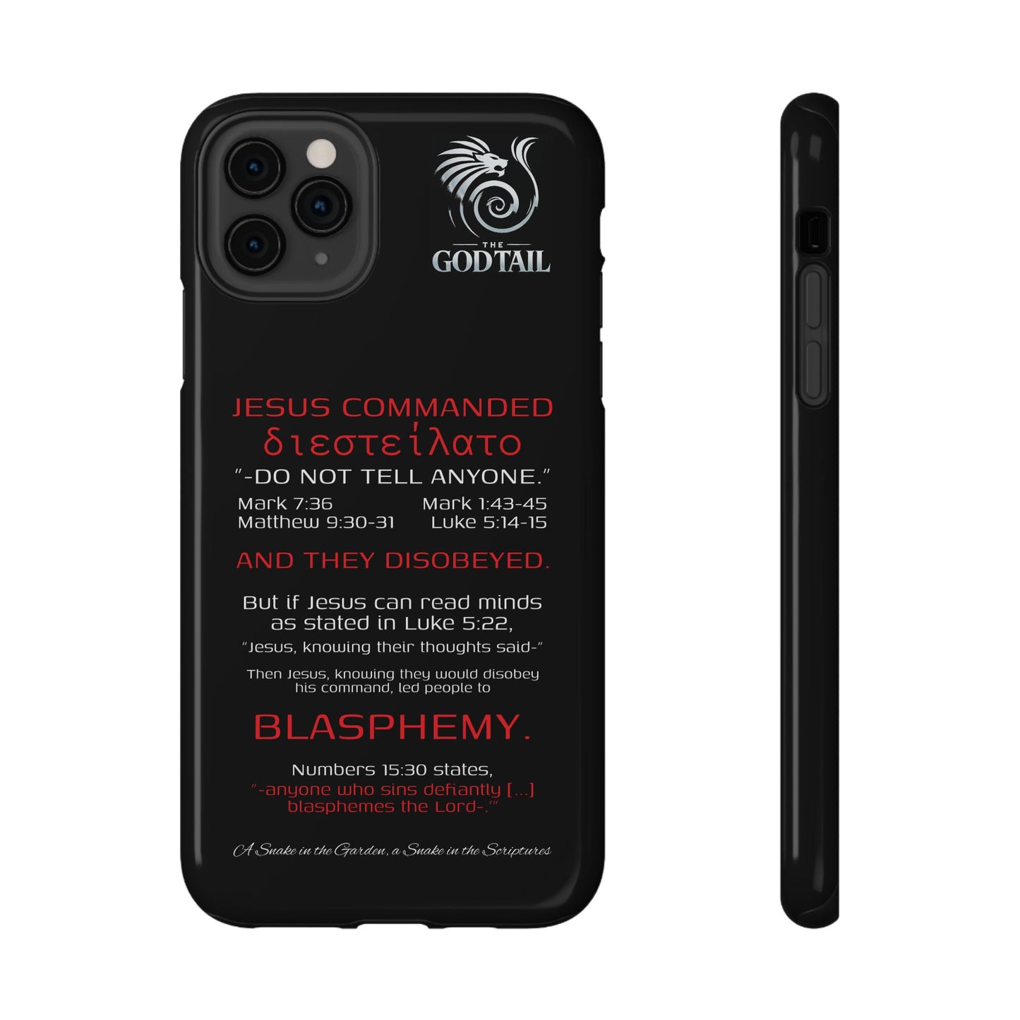 Jesus Leading to Sin Inconsistency - (iPhone & Samsung Galaxy) Phone Case