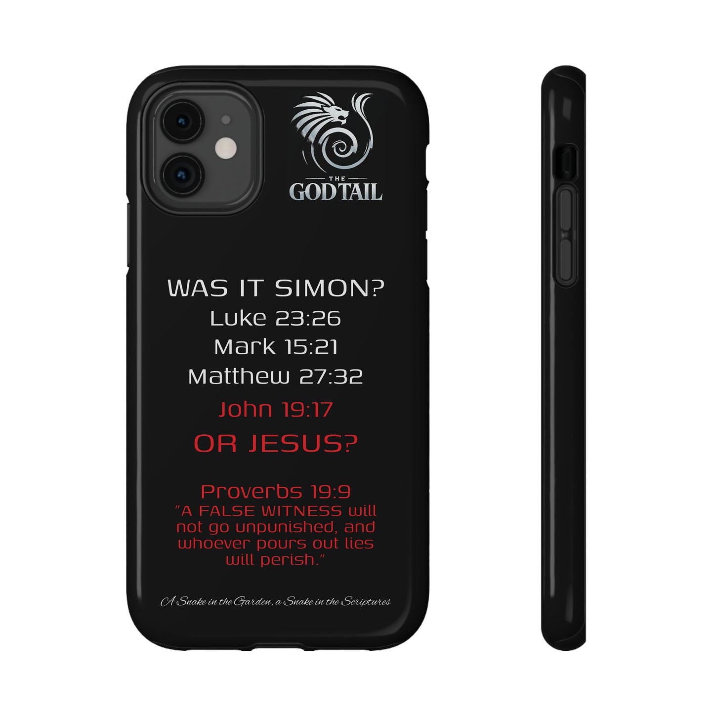 Who Carried the Cross Inconsistency - (iPhone & Samsung Galaxy) Phone Case