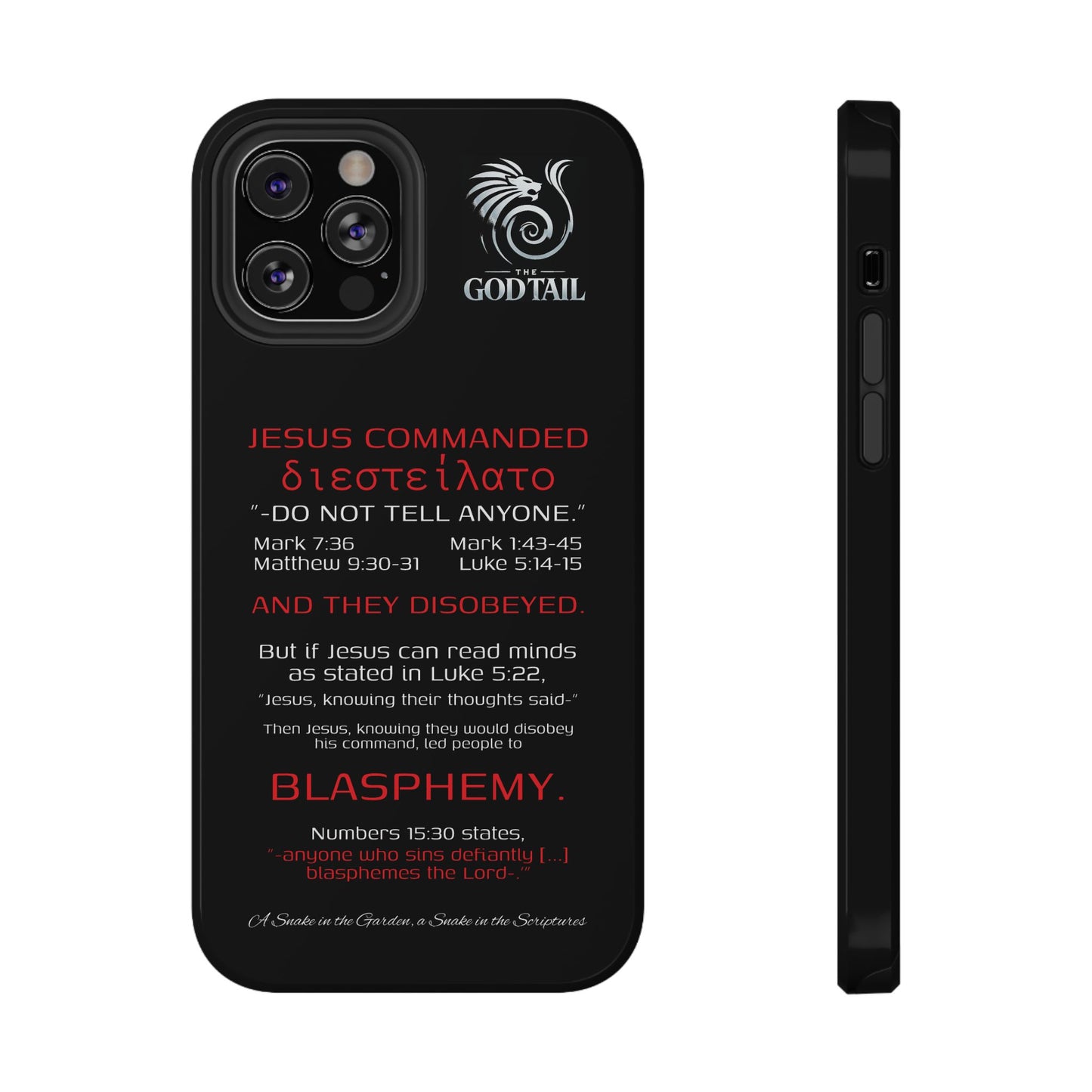 Jesus Leading to Sin Inconsistency - (iPhone & Samsung Galaxy) Phone Case