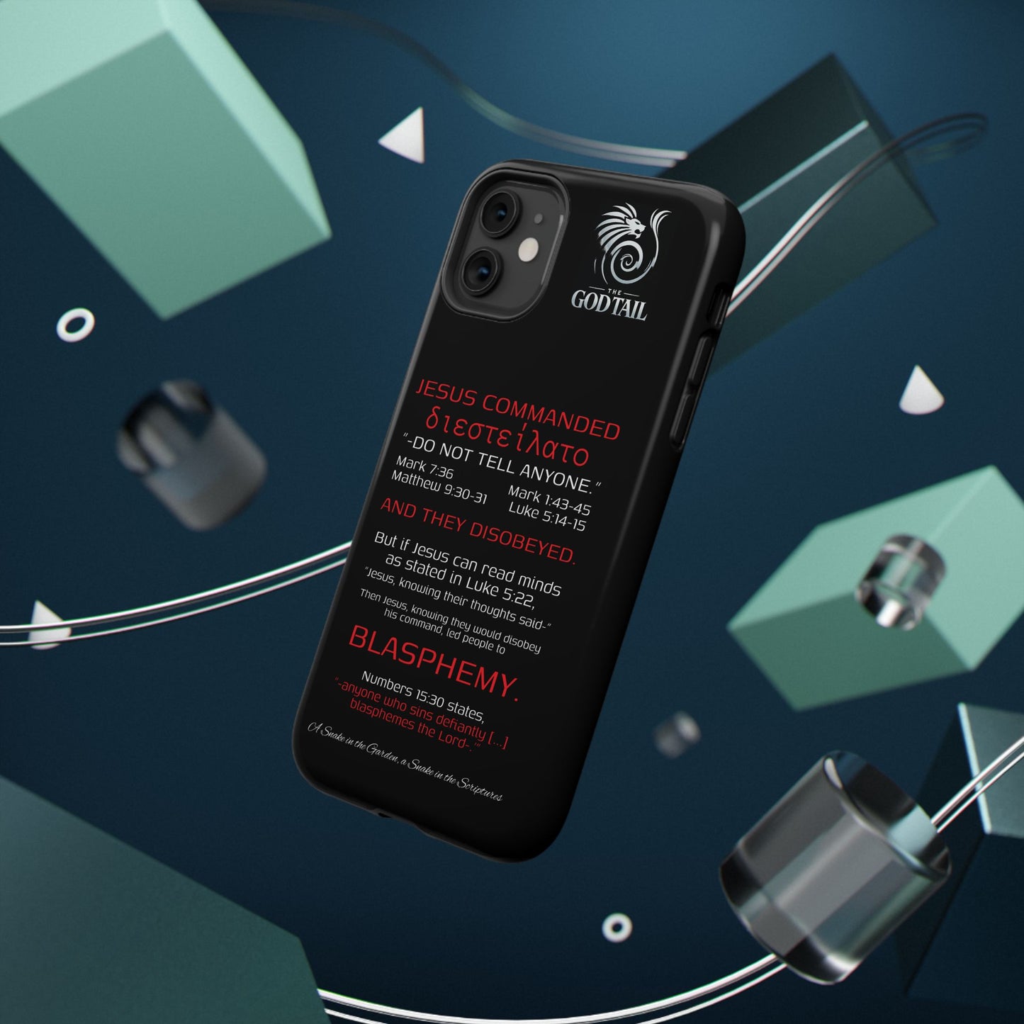 Jesus Leading to Sin Inconsistency - (iPhone & Samsung Galaxy) Phone Case