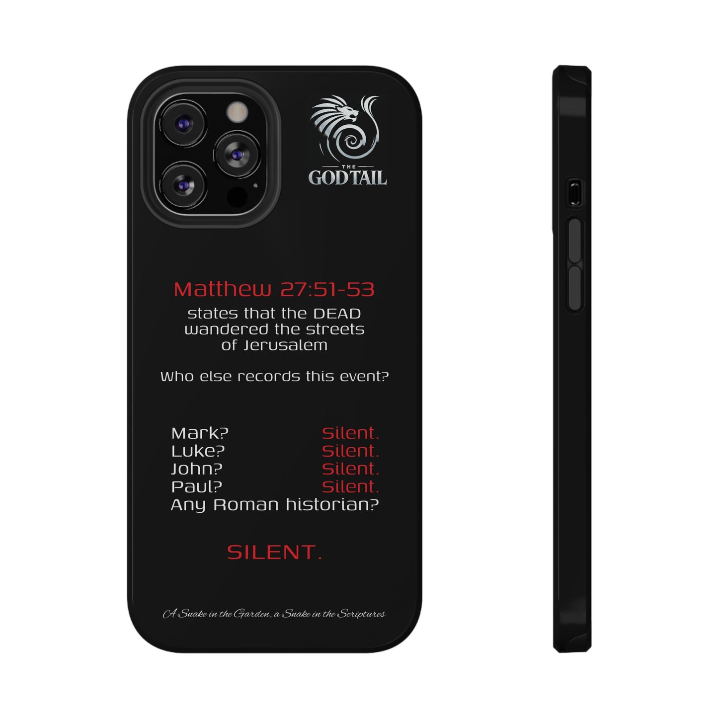 Dead Wandering the Streets Inconsistency - (iPhone & Samsung Galaxy) Religious Phone Case