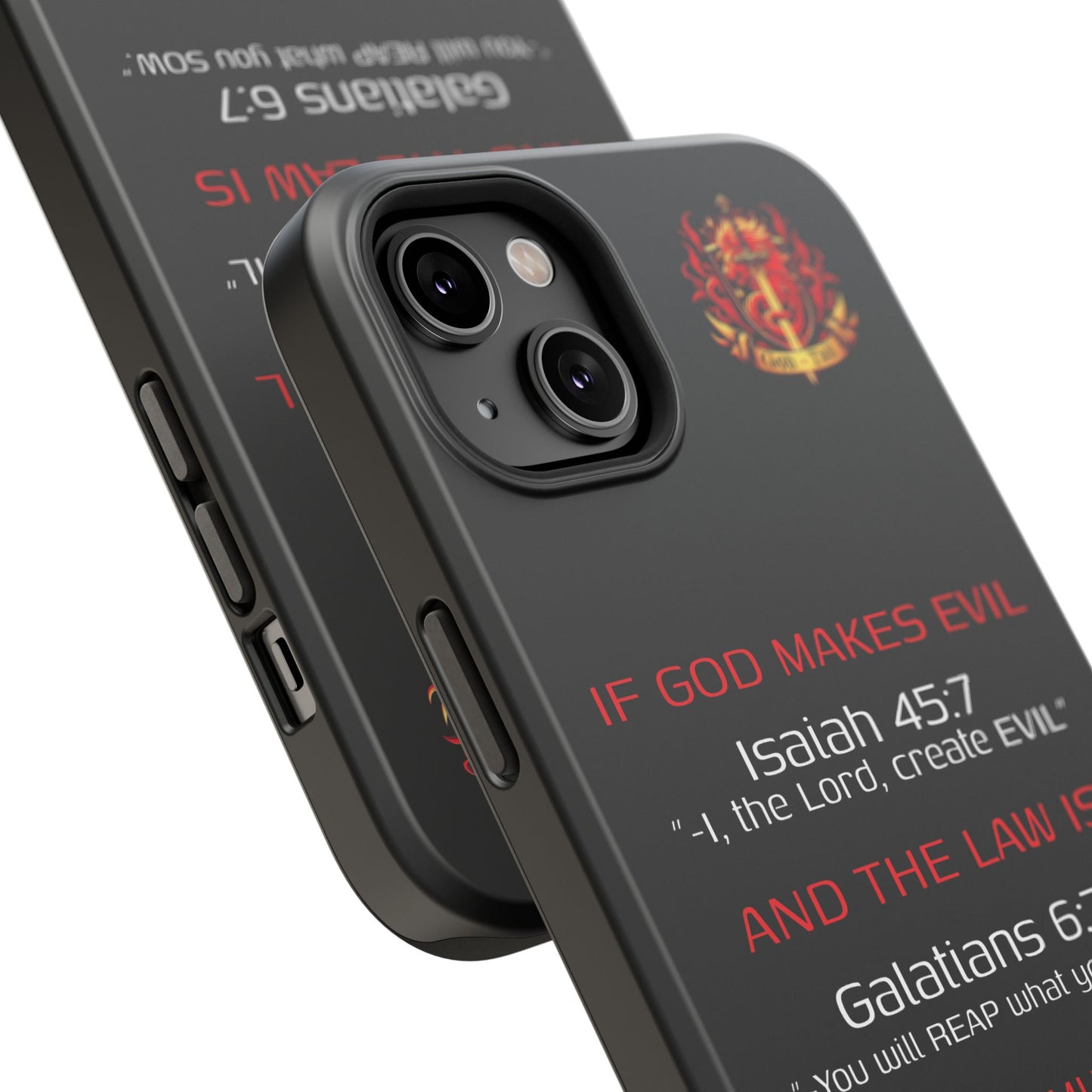 Inconsistency of God Creating Evil - (iPhone and Samsung Galaxy) Phone Case