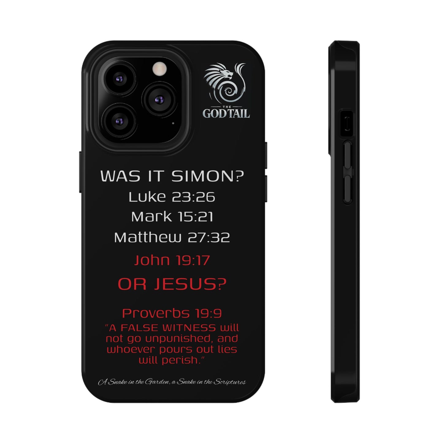 Who Carried the Cross Inconsistency - (iPhone & Samsung Galaxy) Phone Case