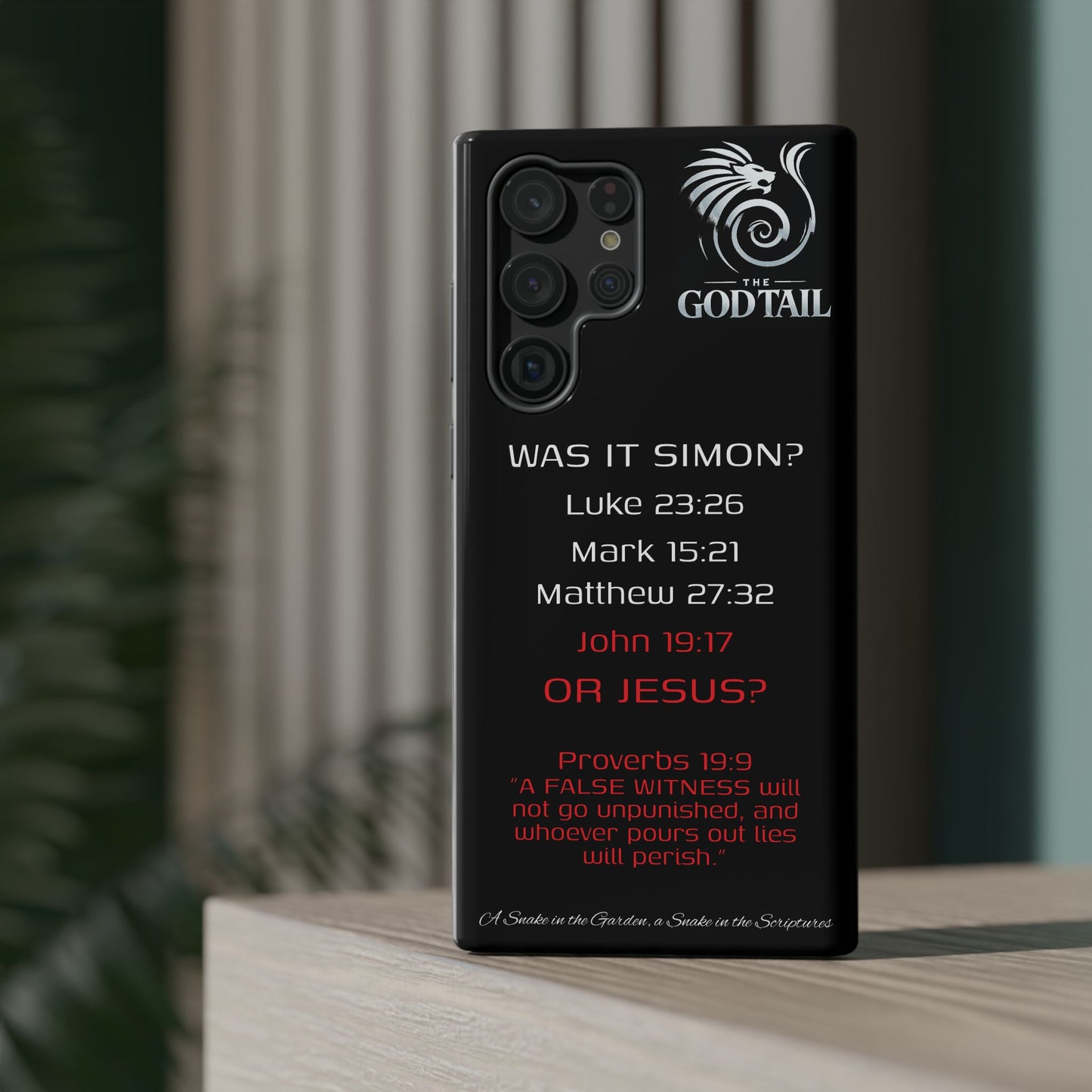 Who Carried the Cross Inconsistency - (iPhone & Samsung Galaxy) Phone Case