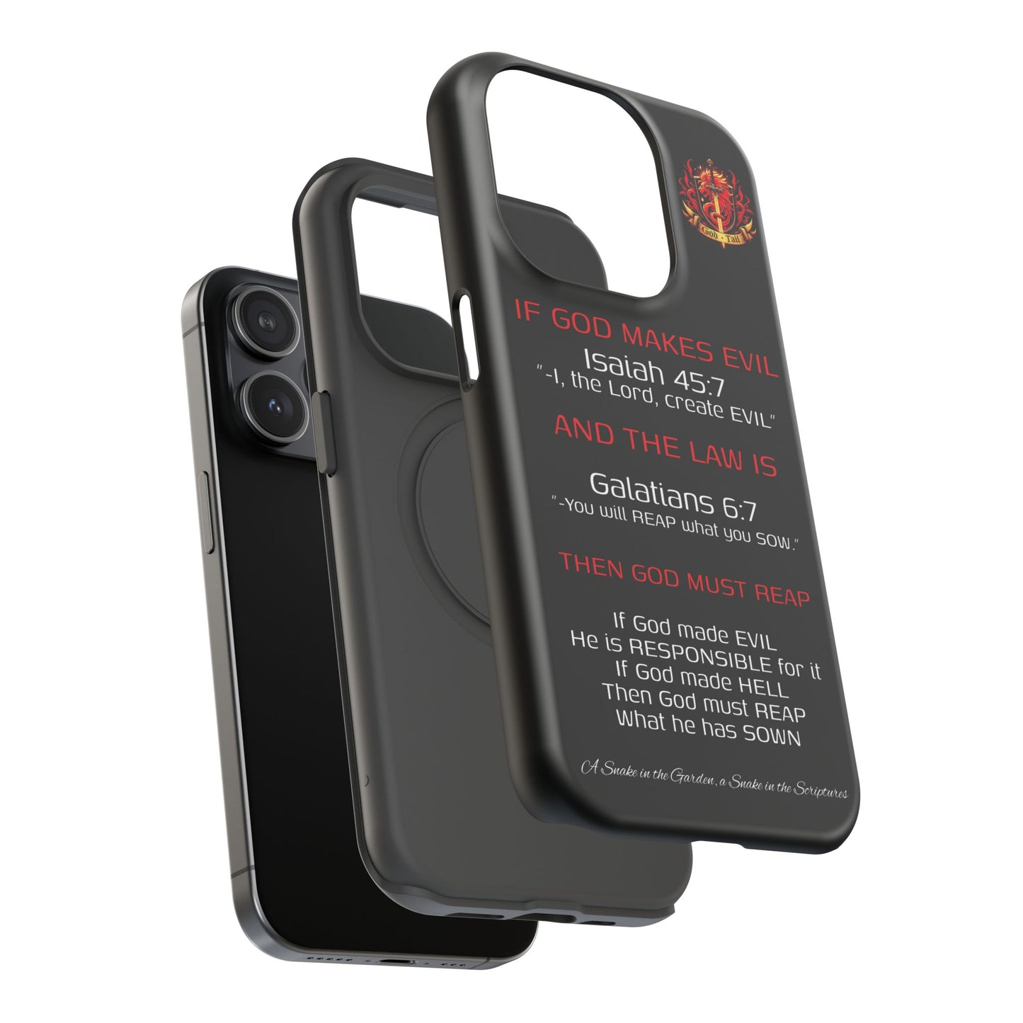 Inconsistency of God Creating Evil - (iPhone and Samsung Galaxy) Phone Case