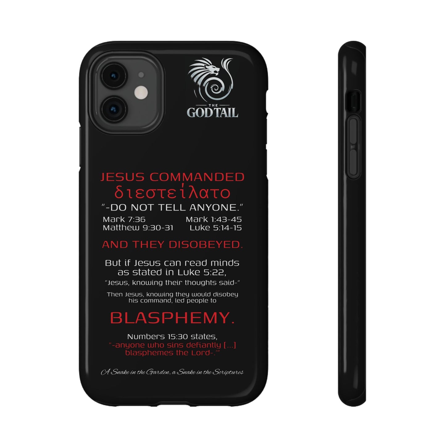 Jesus Leading to Sin Inconsistency - (iPhone & Samsung Galaxy) Phone Case