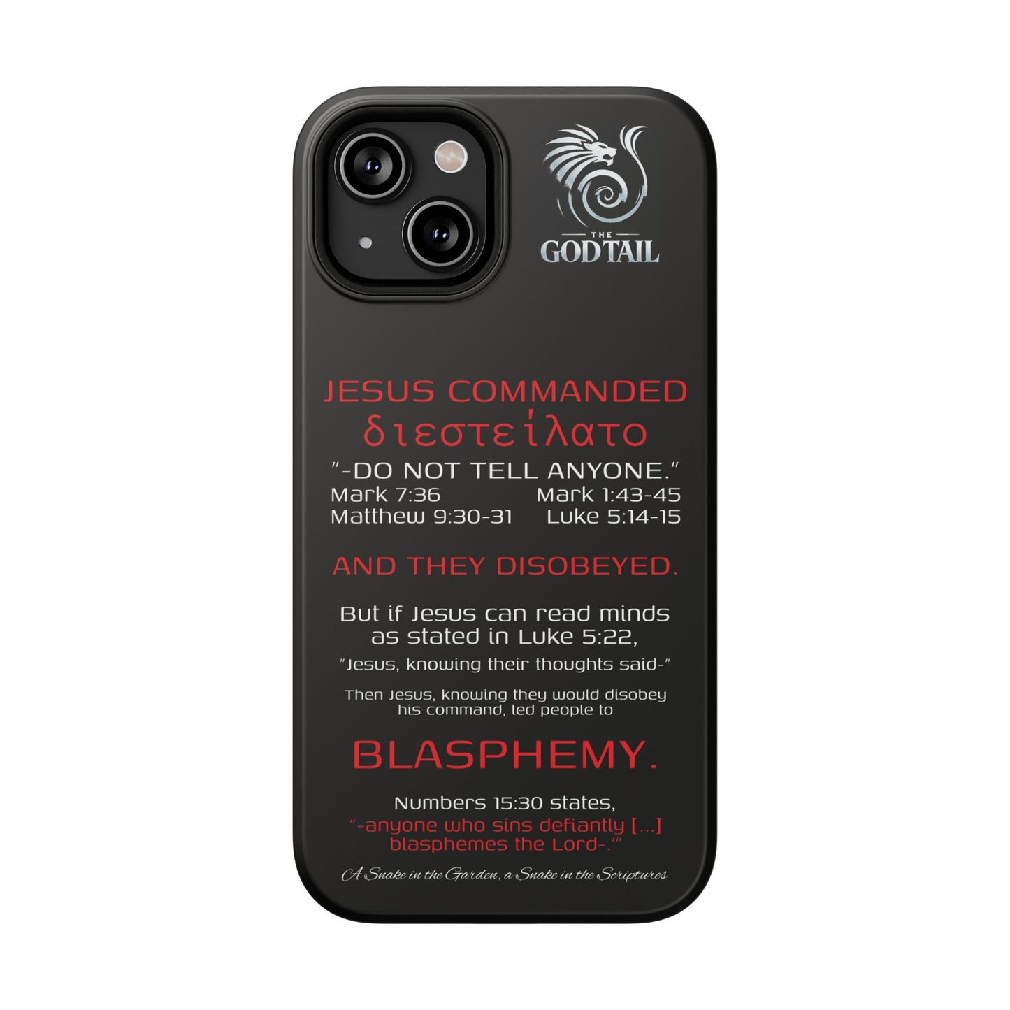 Jesus Leading to Sin Inconsistency - (iPhone & Samsung Galaxy) Phone Case