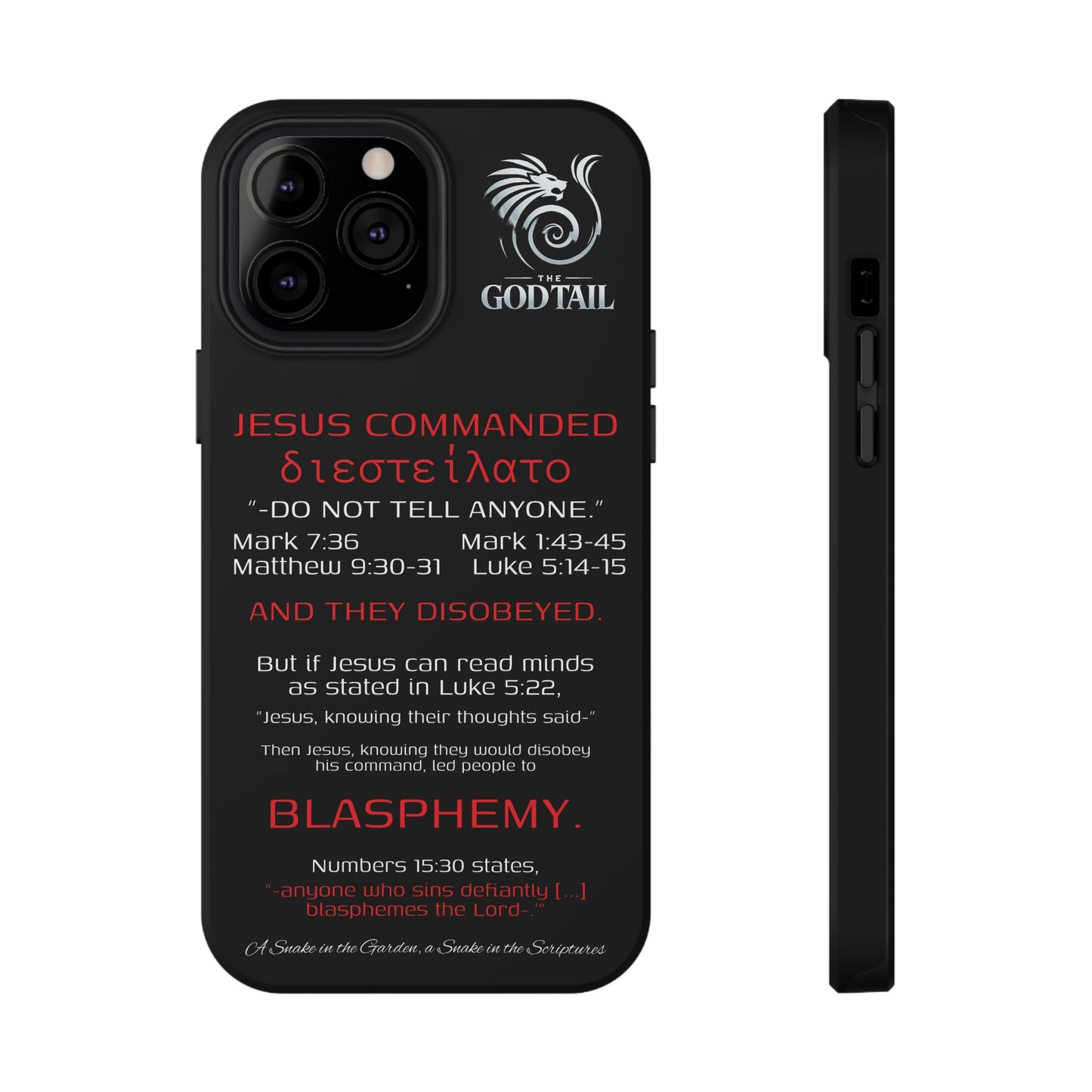 Jesus Leading to Sin Inconsistency - (iPhone & Samsung Galaxy) Phone Case