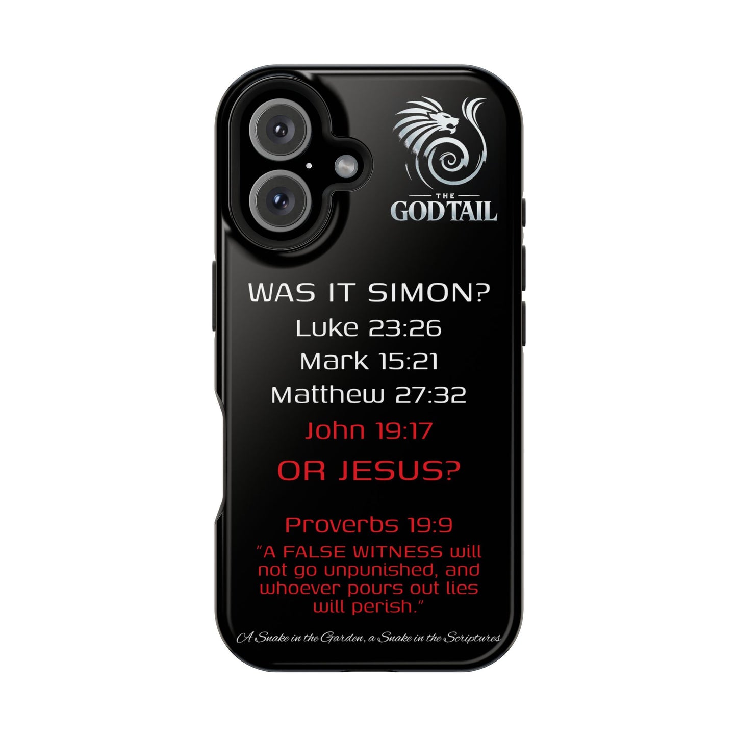 Who Carried the Cross Inconsistency - (iPhone & Samsung Galaxy) Phone Case