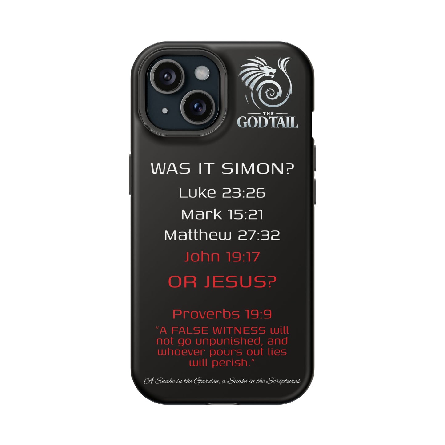 Who Carried the Cross Inconsistency - (iPhone & Samsung Galaxy) Phone Case