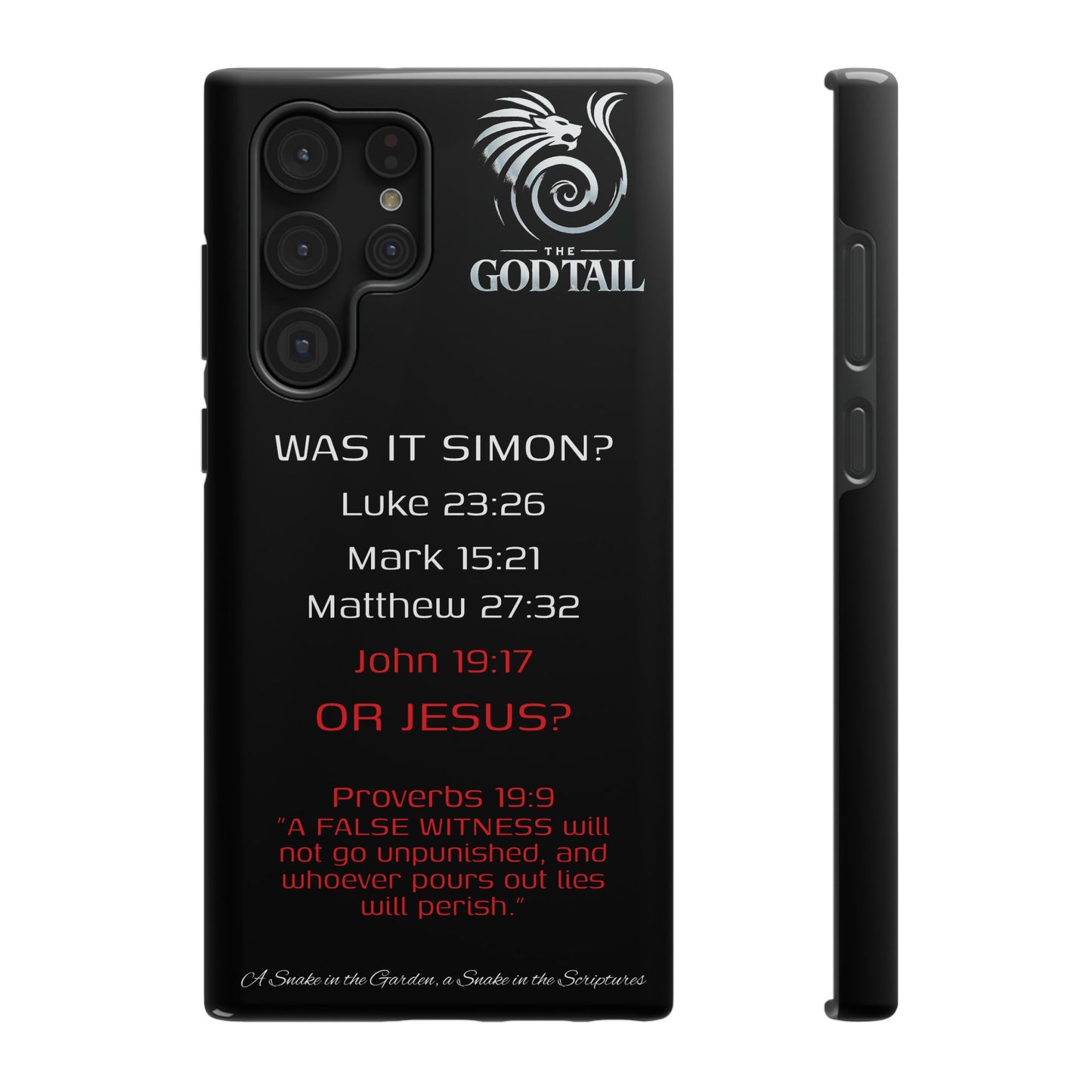 Who Carried the Cross Inconsistency - (iPhone & Samsung Galaxy) Phone Case