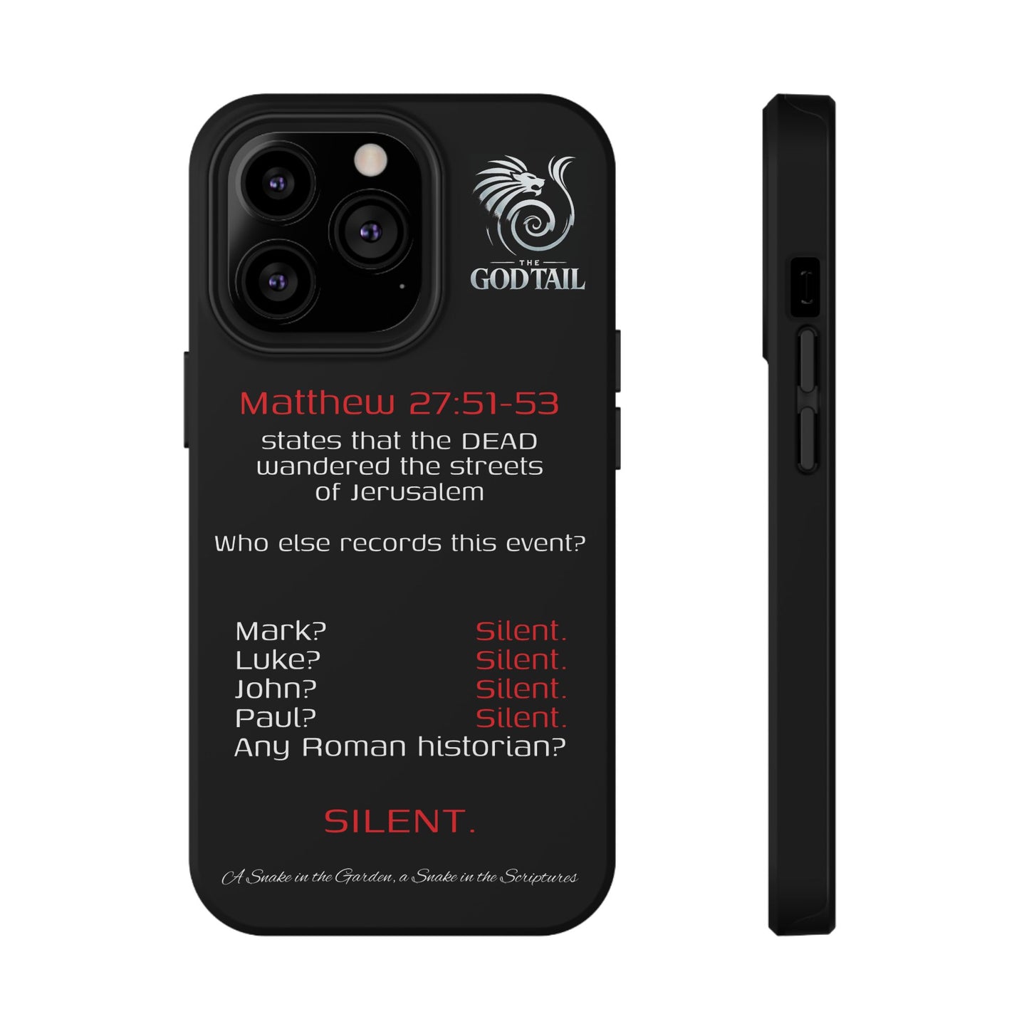 Dead Wandering the Streets Inconsistency - (iPhone & Samsung Galaxy) Religious Phone Case