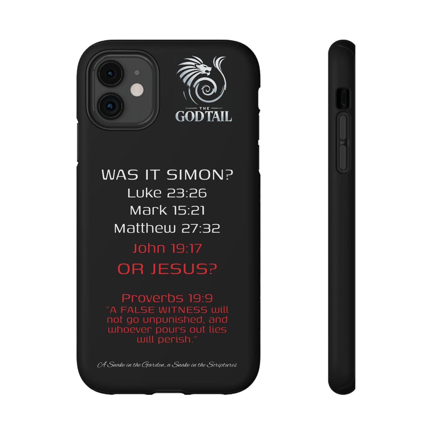 Who Carried the Cross Inconsistency - (iPhone & Samsung Galaxy) Phone Case