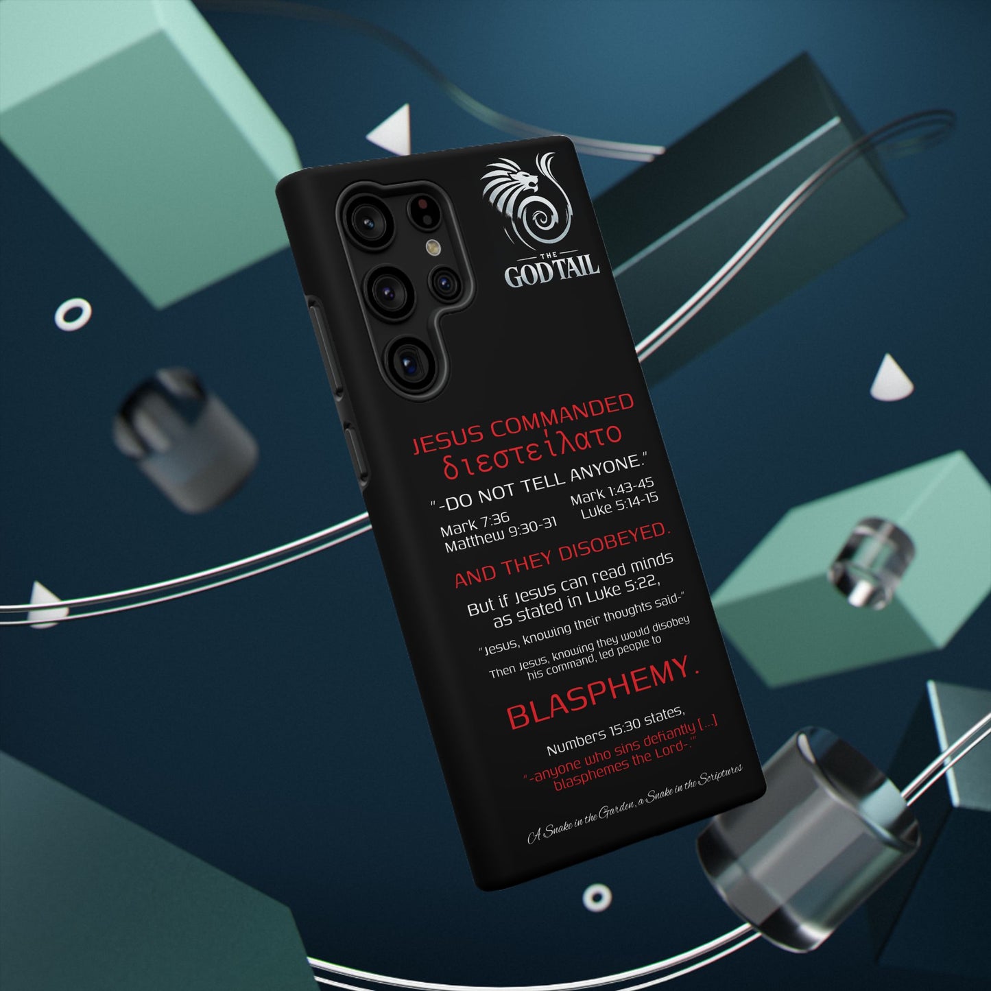 Jesus Leading to Sin Inconsistency - (iPhone & Samsung Galaxy) Phone Case