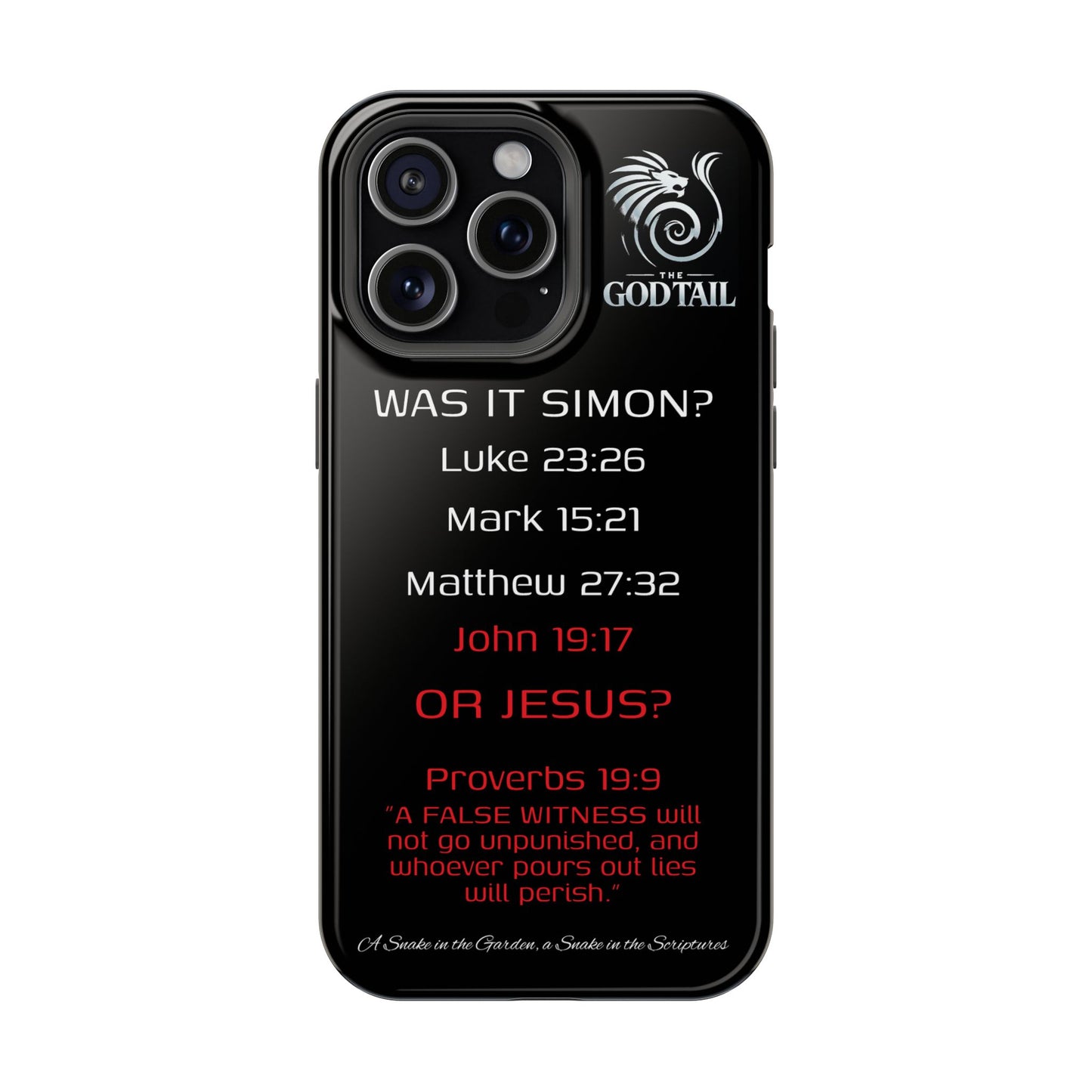 Who Carried the Cross Inconsistency - (iPhone & Samsung Galaxy) Phone Case