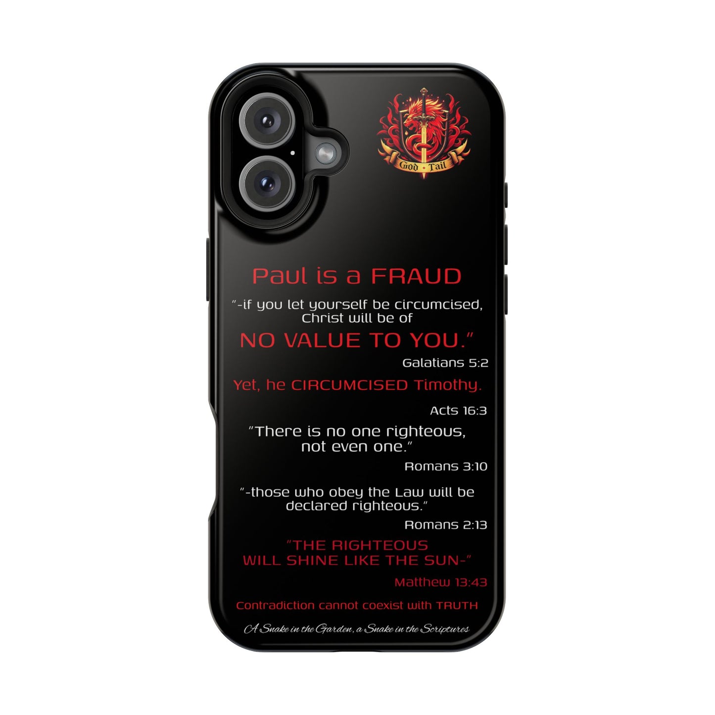 Paul's Inconsistent Philosophy - (iPhone & Samsung Galaxy) Phone Case
