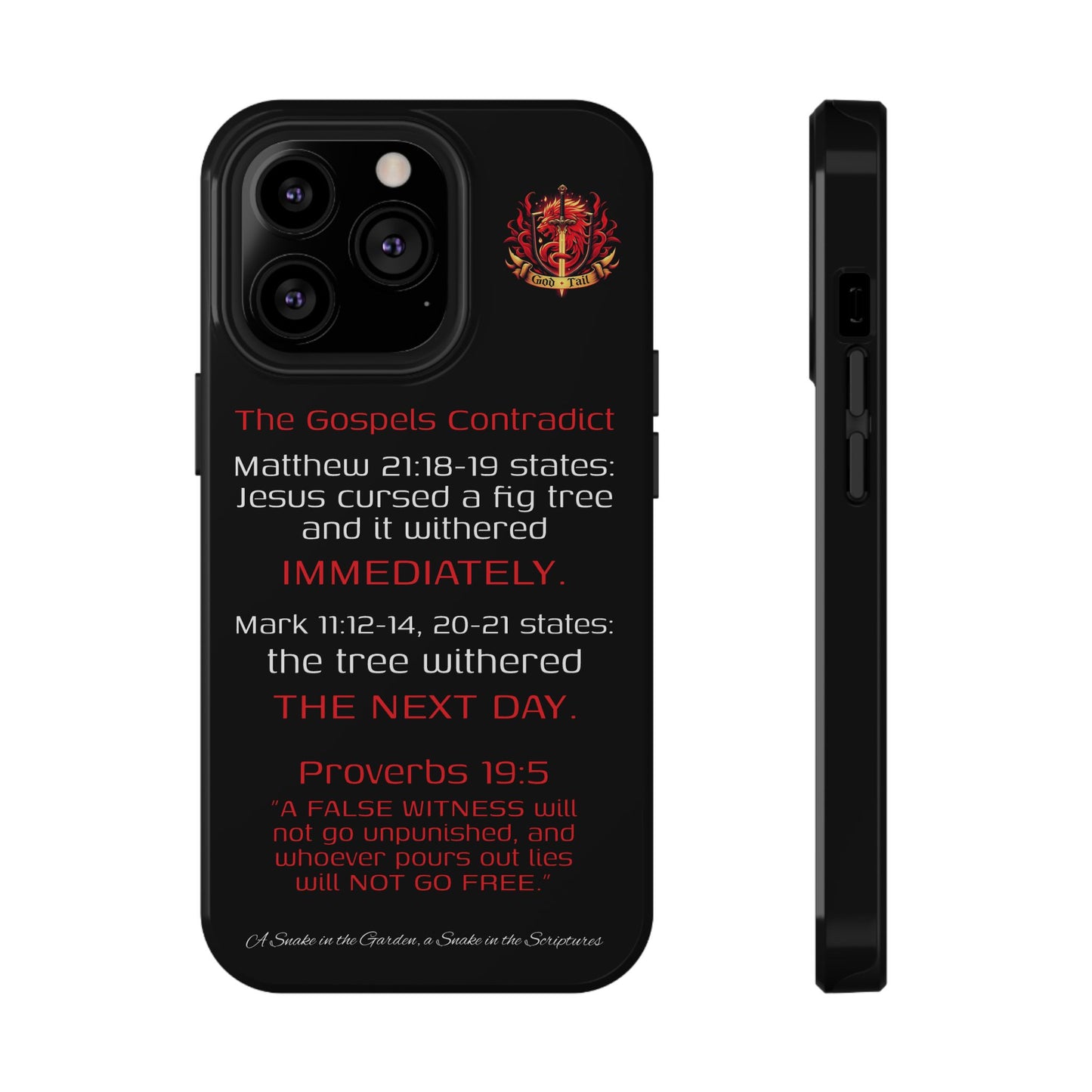 Fig Tree Inconsistency (iPhone & Samsung Galaxy) Religious iPhone Case