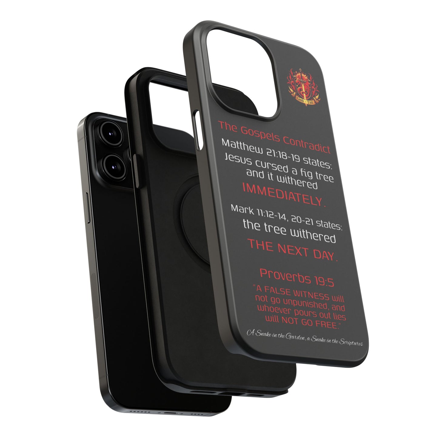 Fig Tree Inconsistency (iPhone & Samsung Galaxy) Religious iPhone Case