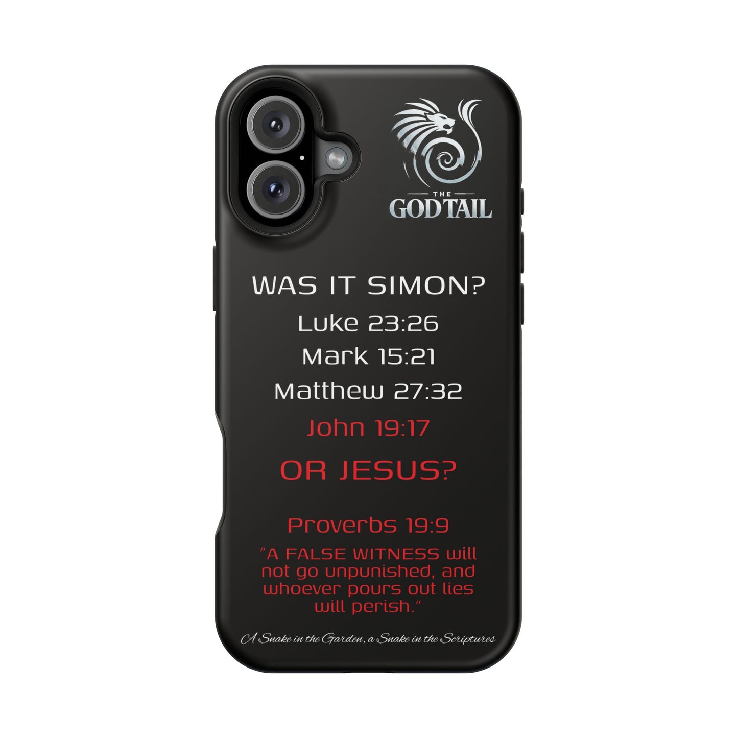 Who Carried the Cross Inconsistency - (iPhone & Samsung Galaxy) Phone Case