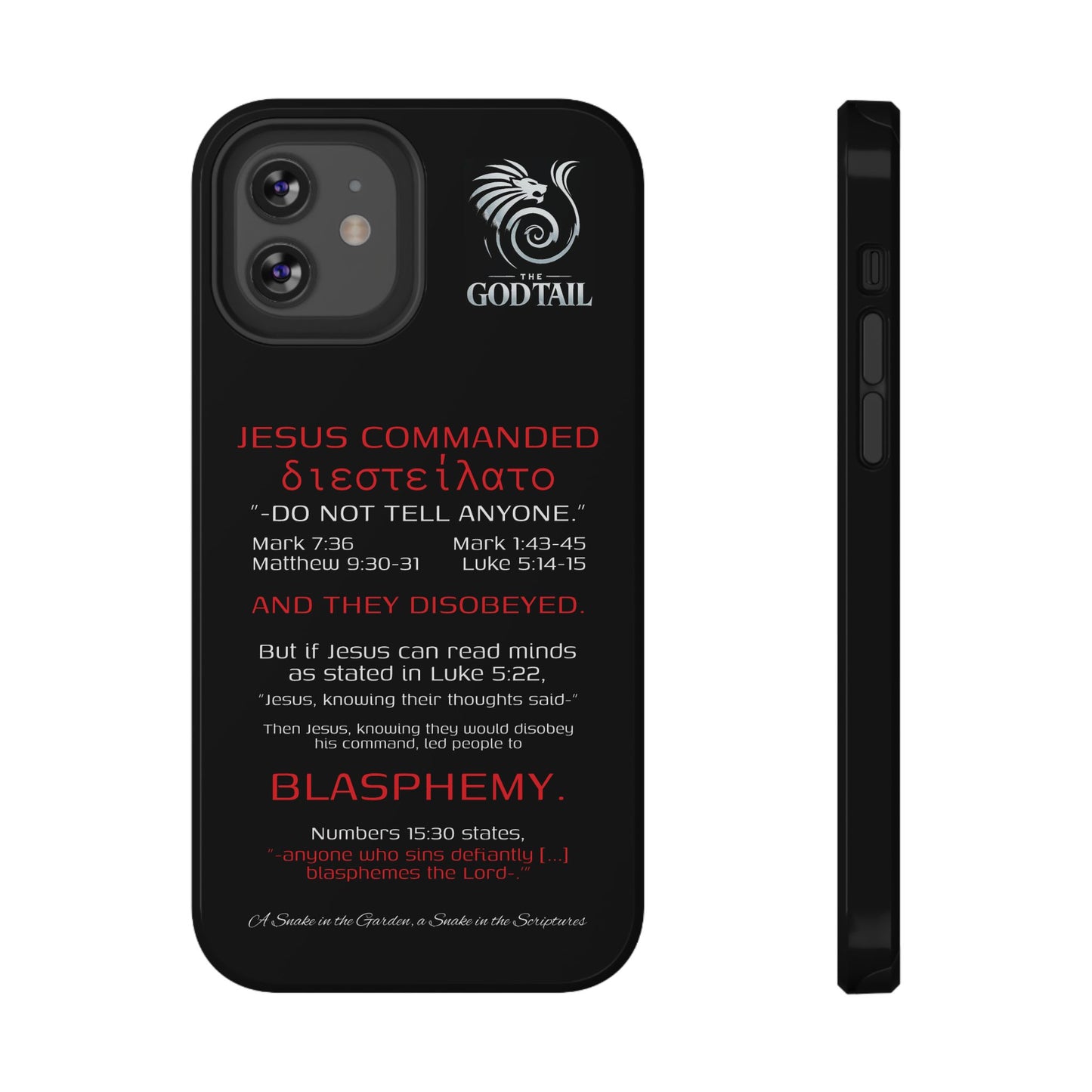 Jesus Leading to Sin Inconsistency - (iPhone & Samsung Galaxy) Phone Case