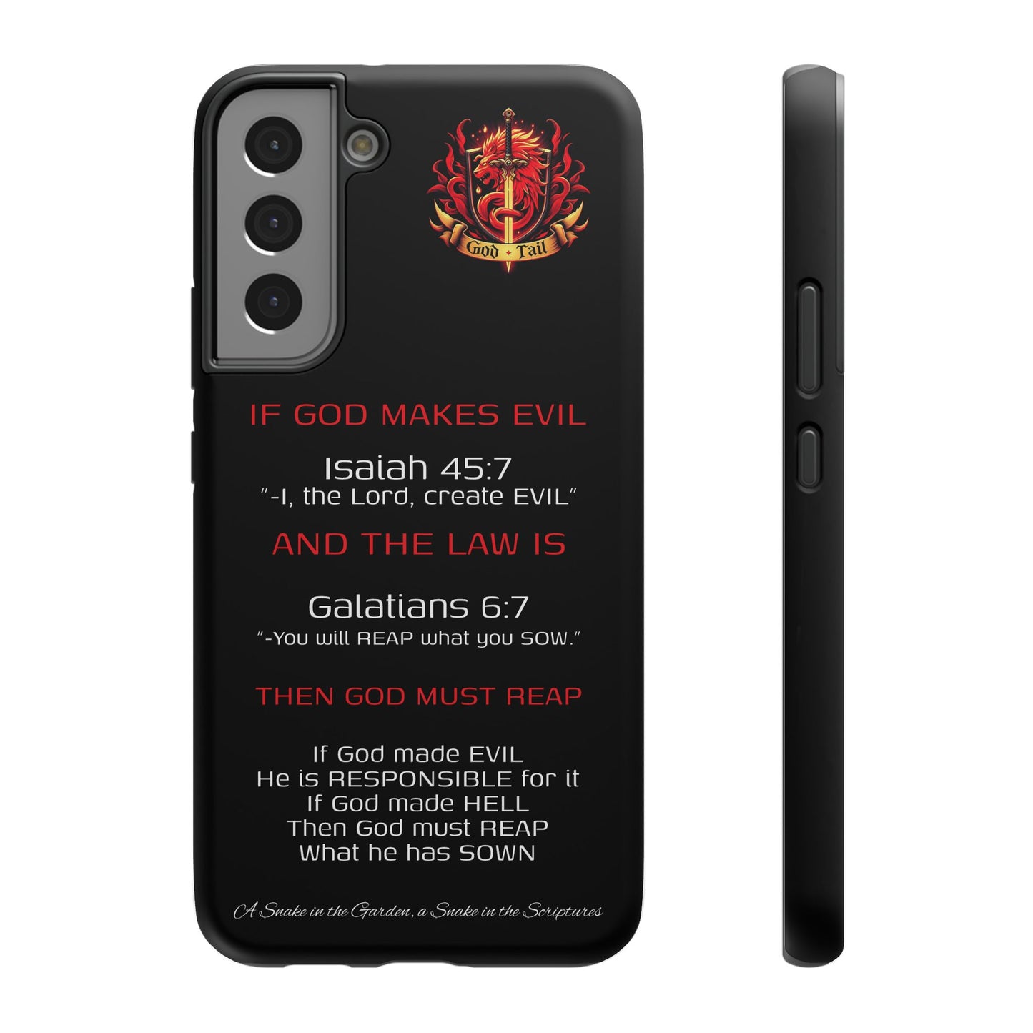 Inconsistency of God Creating Evil - (iPhone and Samsung Galaxy) Phone Case