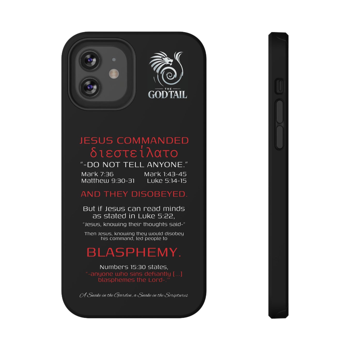 Jesus Leading to Sin Inconsistency - (iPhone & Samsung Galaxy) Phone Case