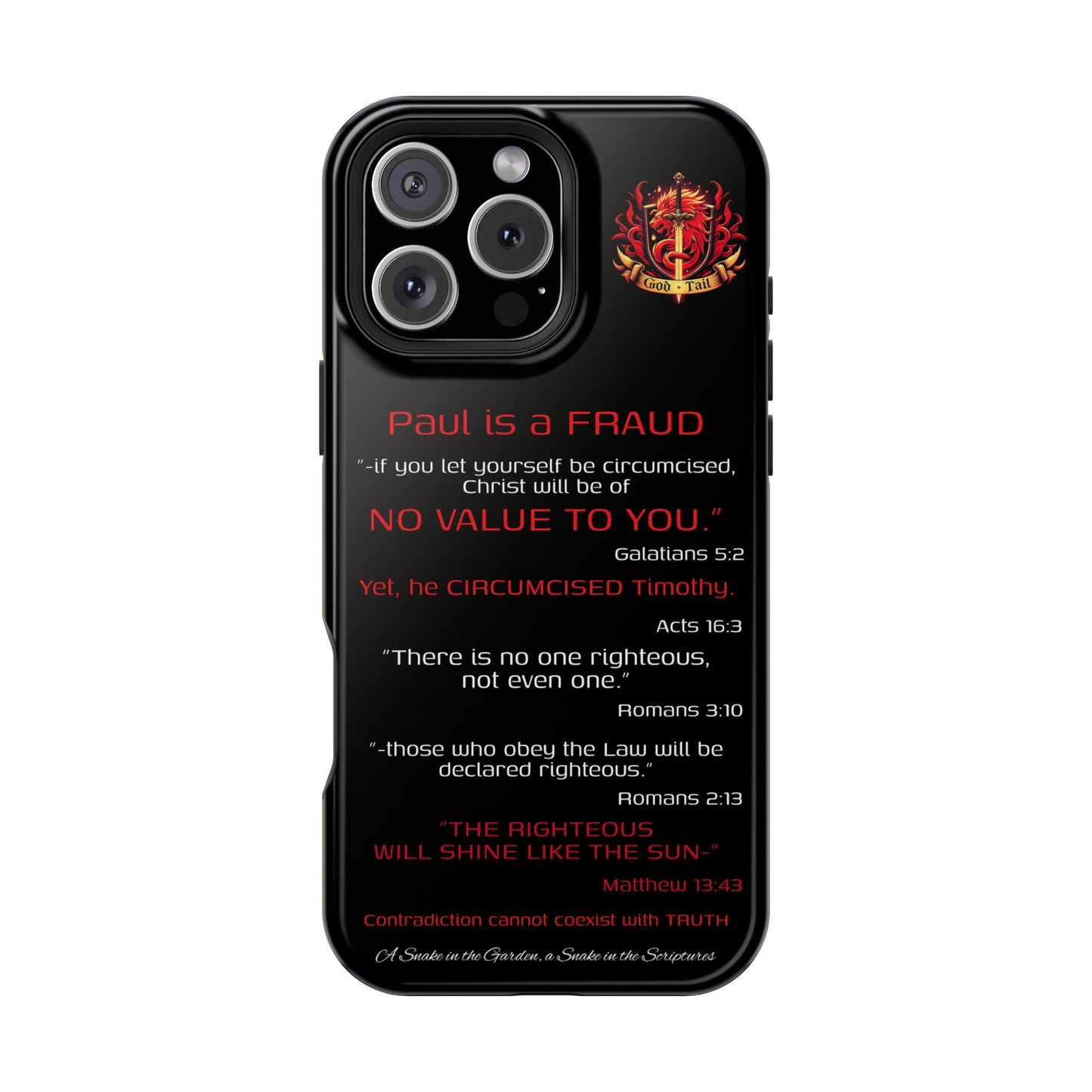 Paul's Inconsistent Philosophy - (iPhone & Samsung Galaxy) Phone Case
