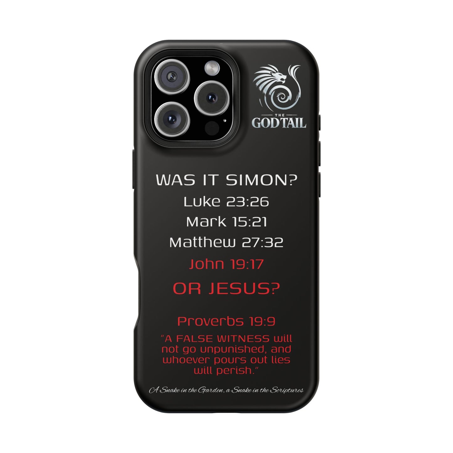 Who Carried the Cross Inconsistency - (iPhone & Samsung Galaxy) Phone Case