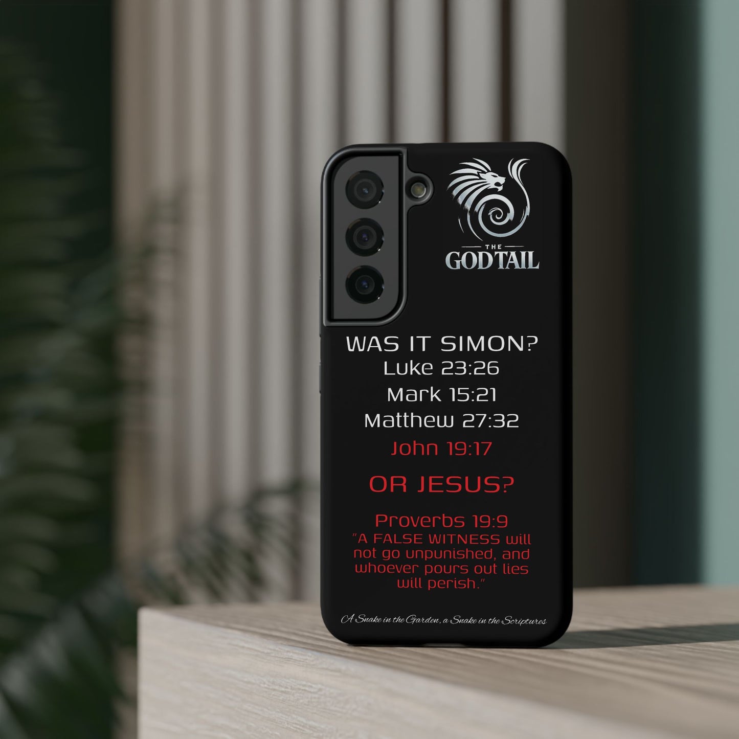 Who Carried the Cross Inconsistency - (iPhone & Samsung Galaxy) Phone Case