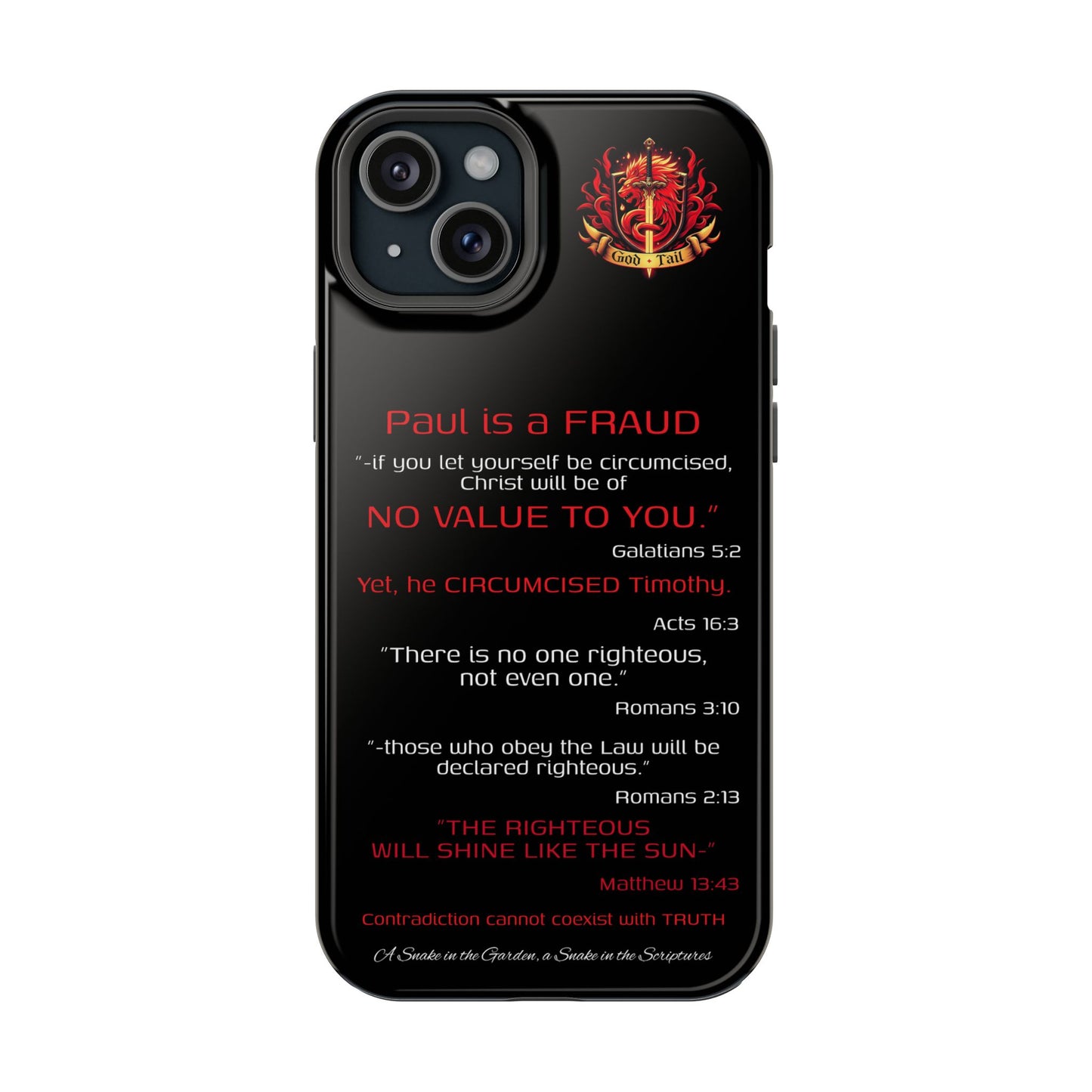Paul's Inconsistent Philosophy - (iPhone & Samsung Galaxy) Phone Case